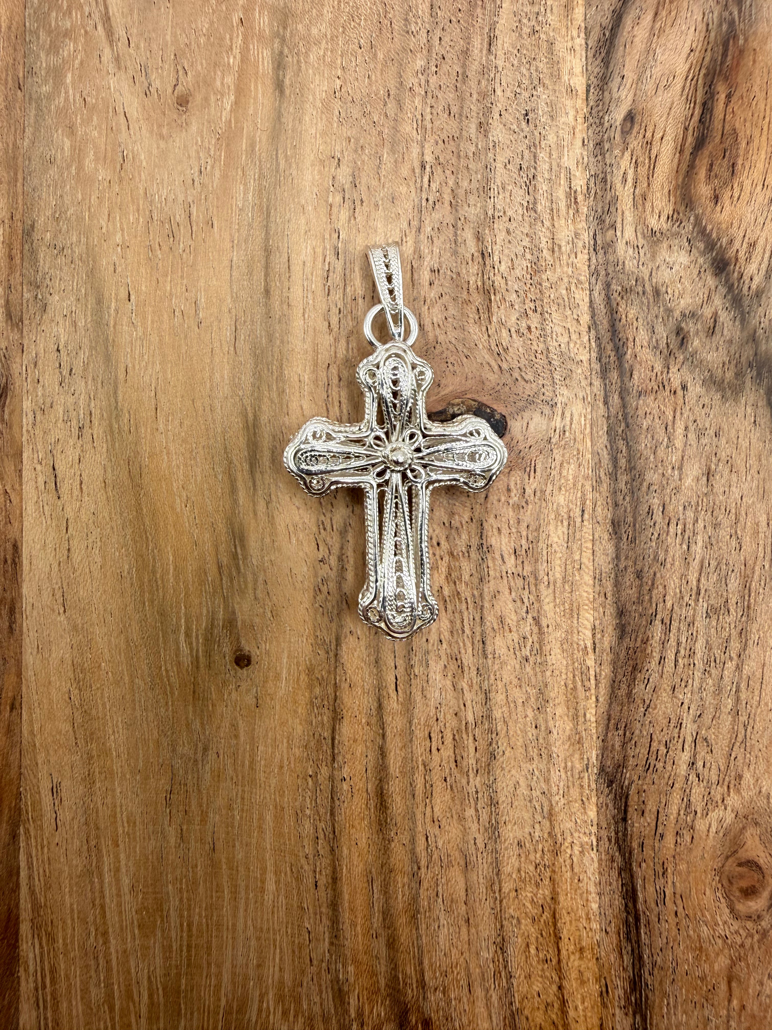 Sterling Silver Filigree Cross