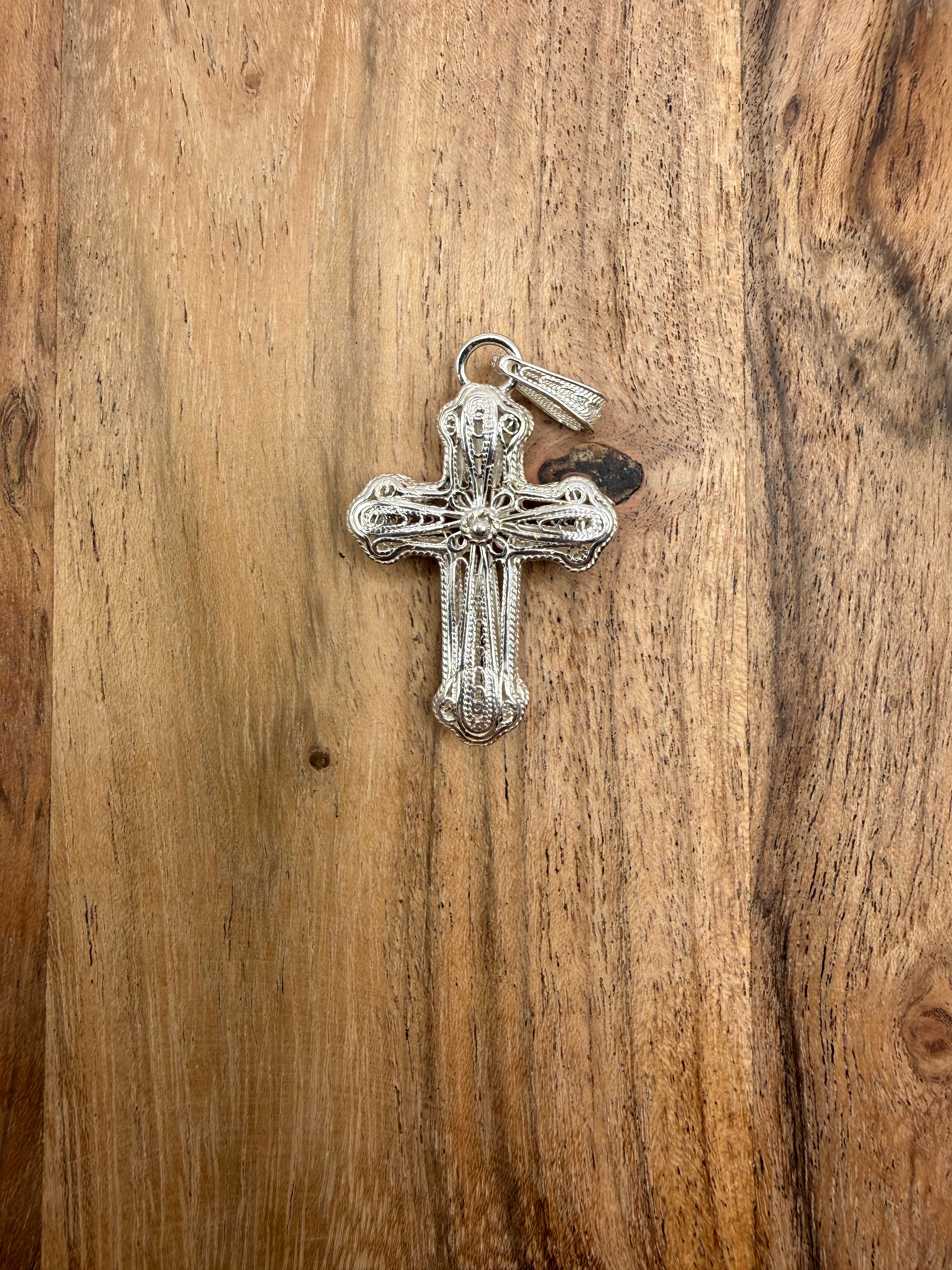 Sterling Silver Filigree Cross