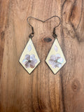 Alpaca Mexico Silver Shell Inlay Earrings