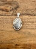 Vintage Sterling Silver Oval Locket