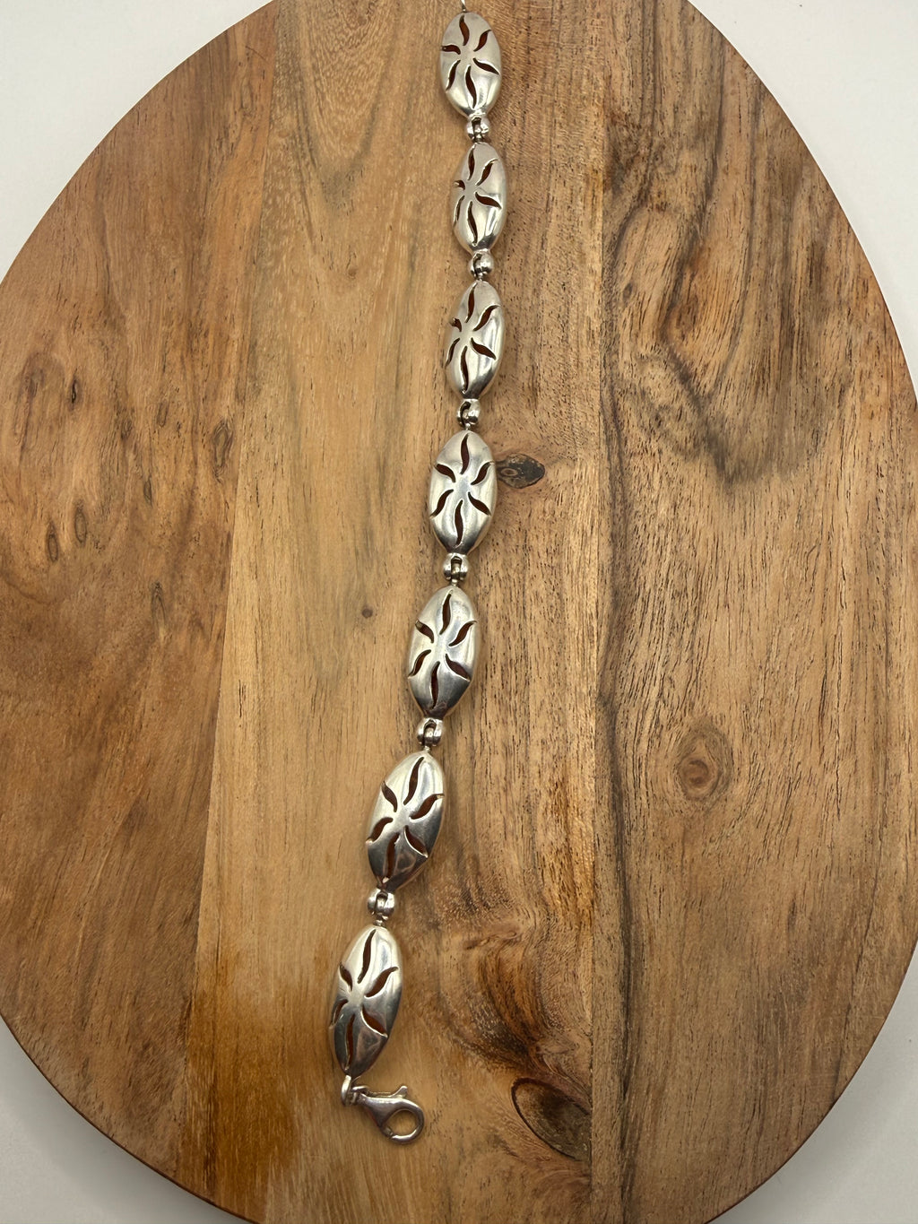 Sterling Silver Amber Bracelet