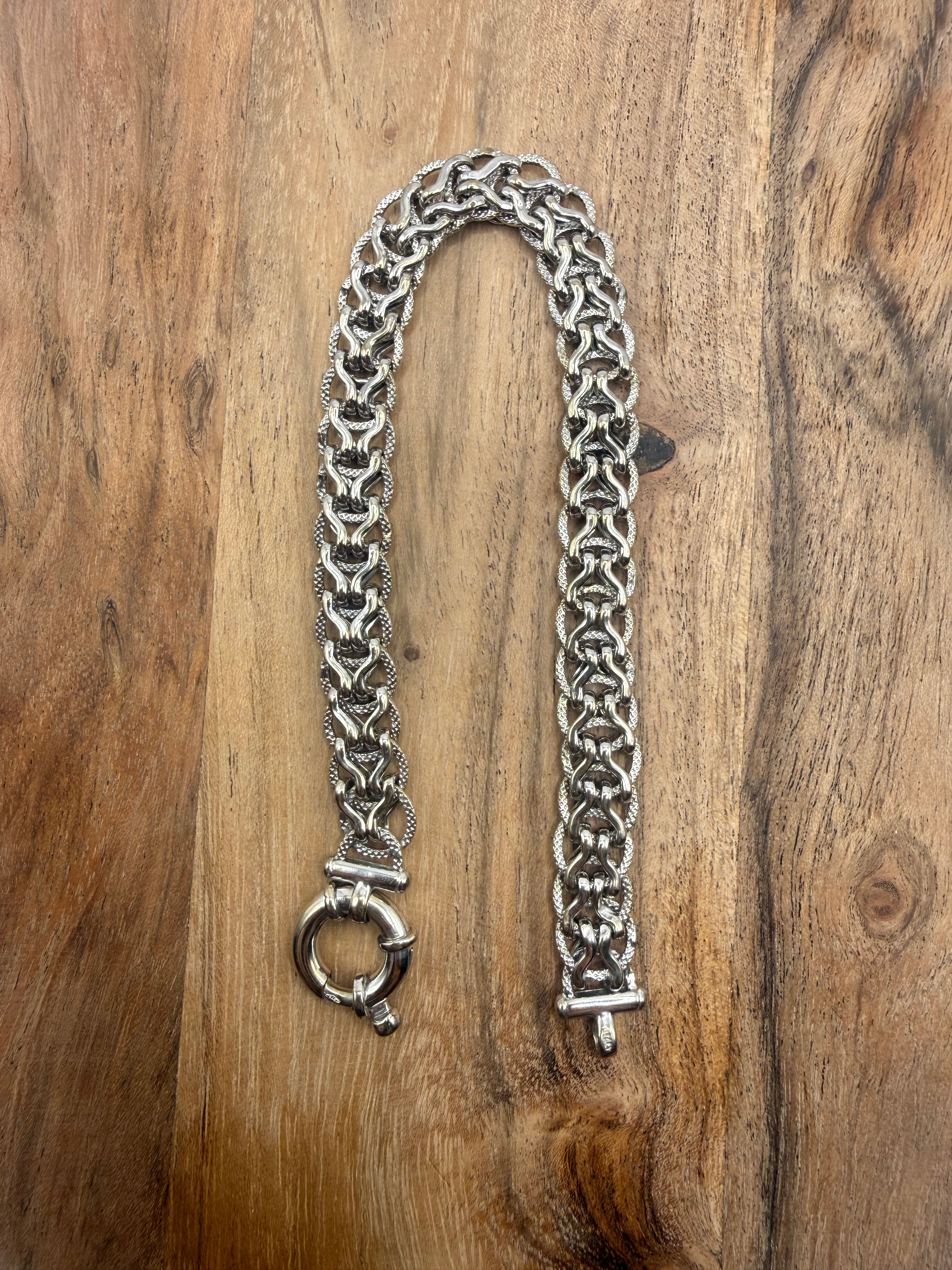 Sterling Silver Byzantine Bracelet