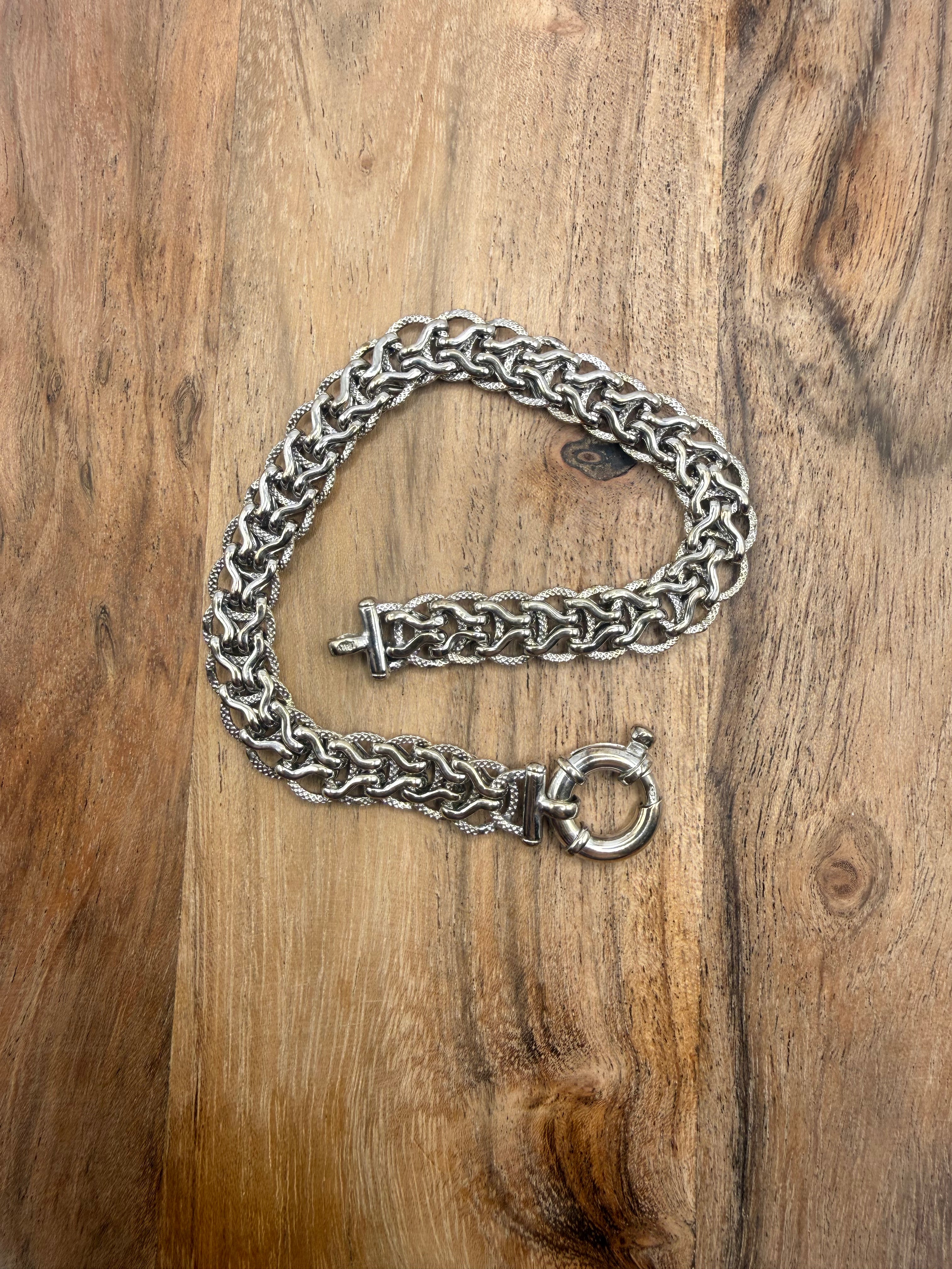 Sterling Silver Byzantine Bracelet