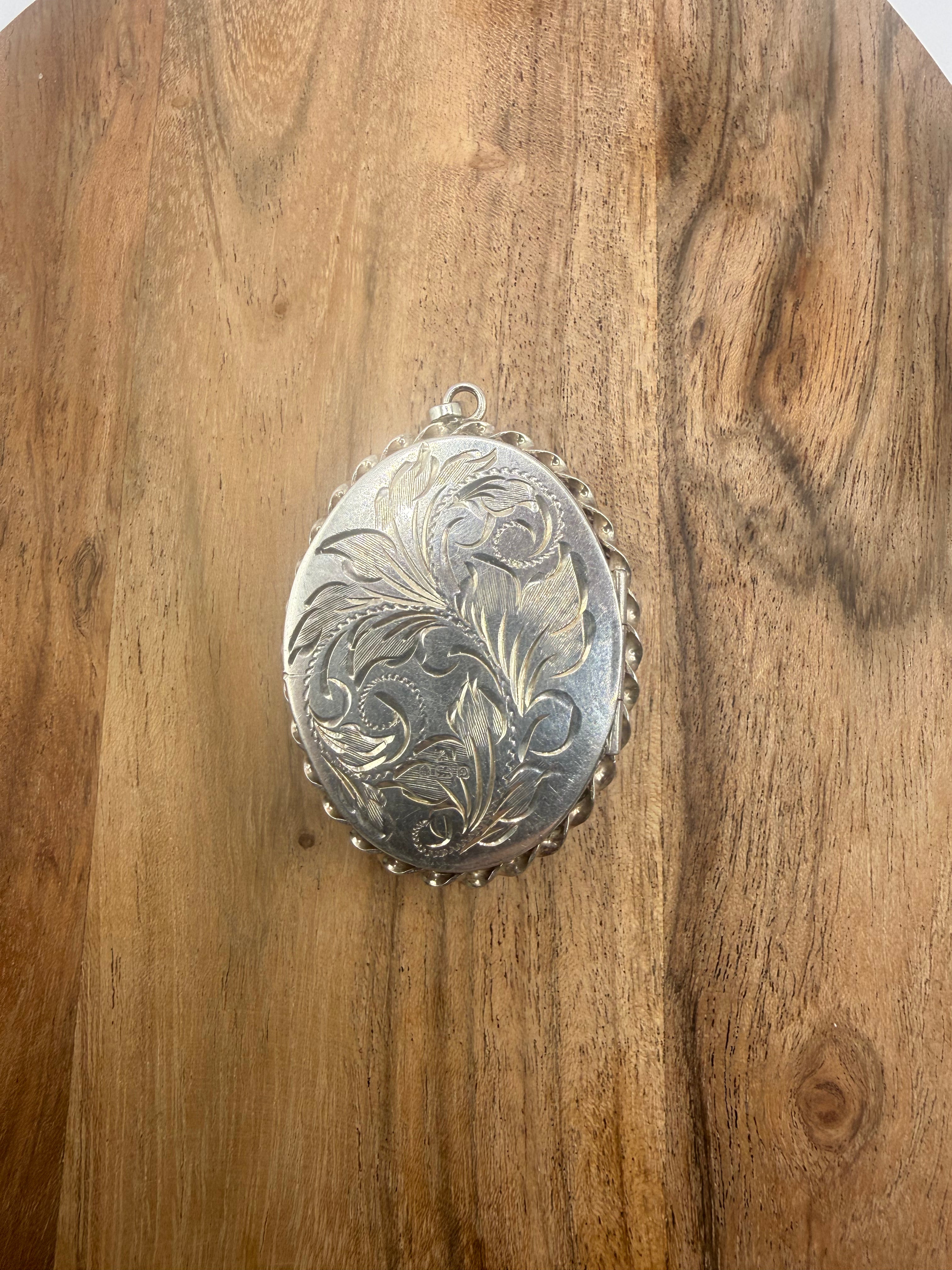 Sterling Silver Cameo Locket