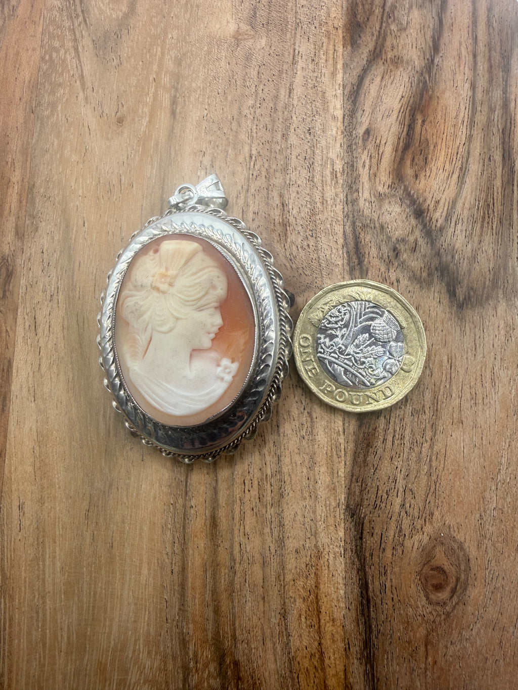Sterling Silver Cameo Locket