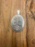 Vintage Sterling Silver Floral Locket