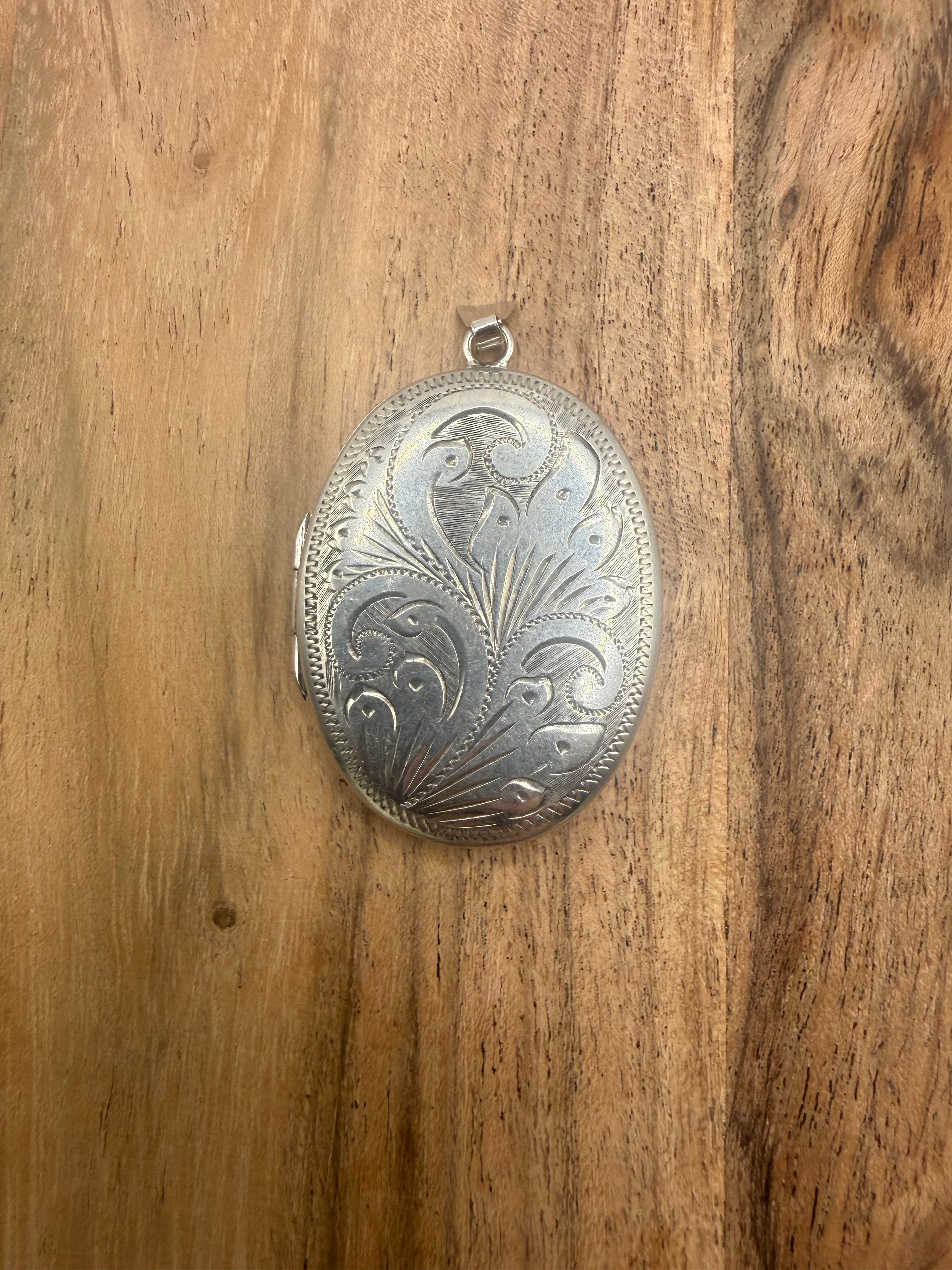 Large Sterling Silver Locket