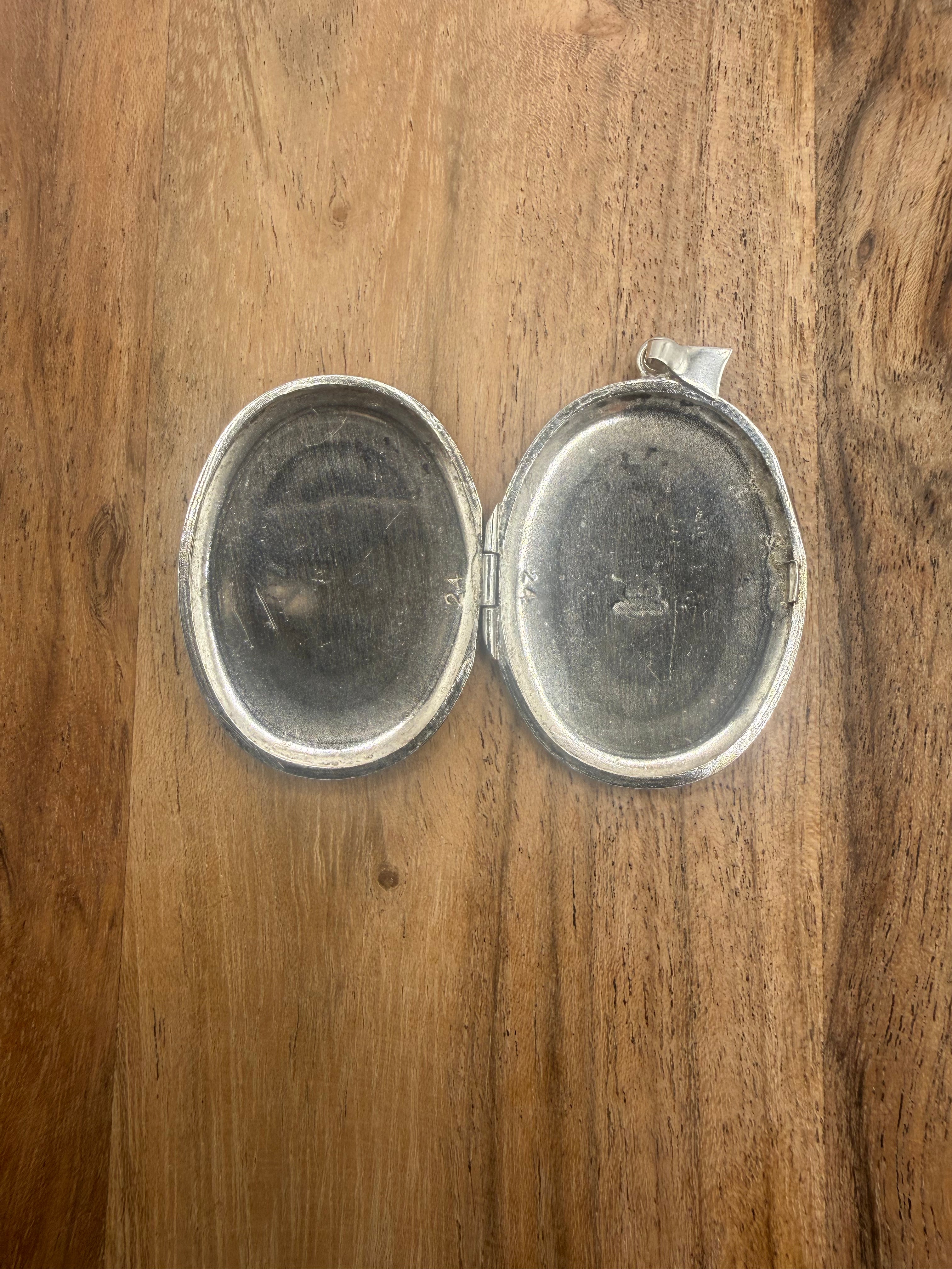 Large Sterling Silver Locket