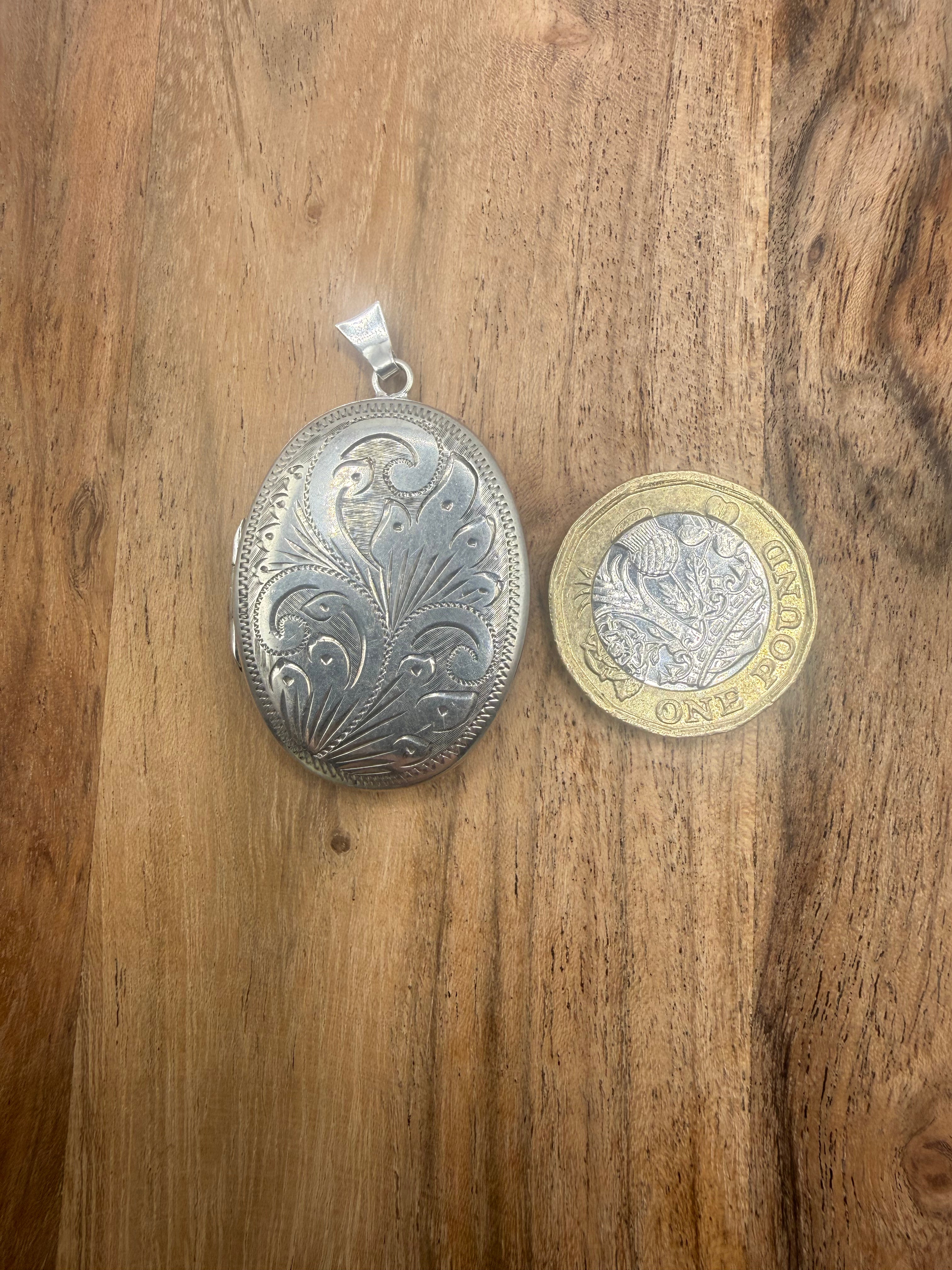 Large Sterling Silver Locket