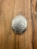 Sterling Silver 1970s Butterfly Locket
