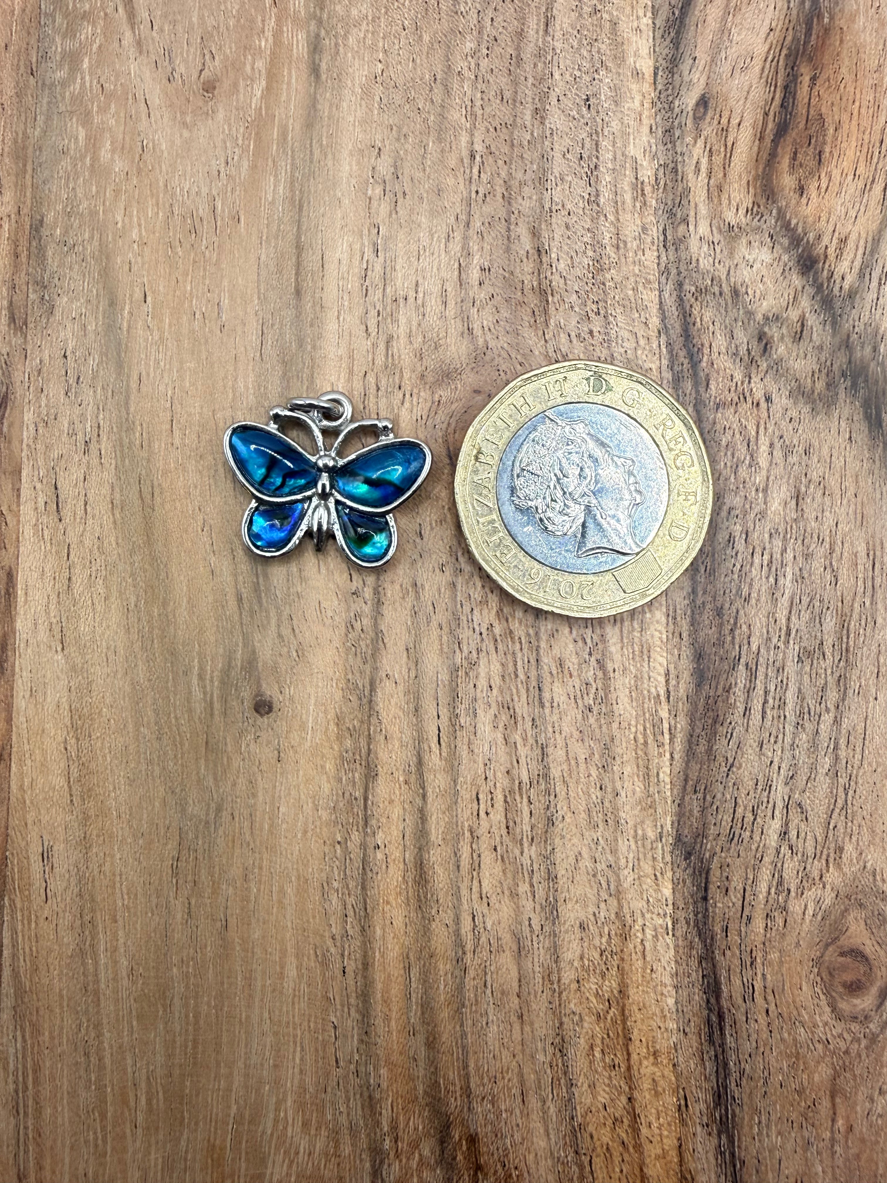 Abalone Butterfly Pendant