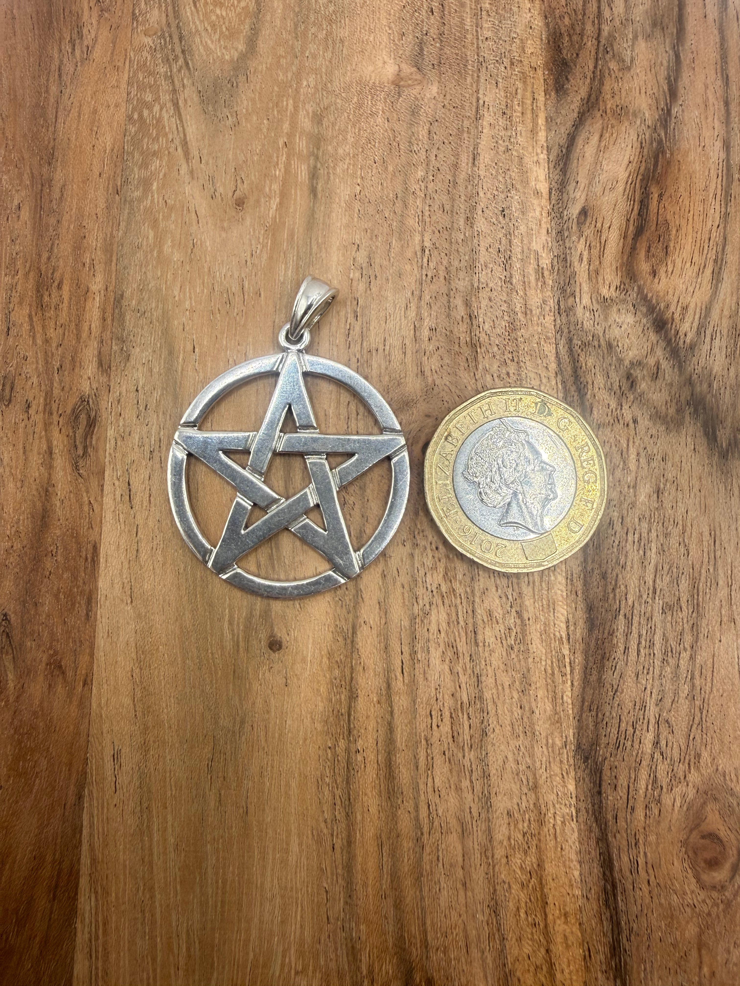 Sterling Silver Pentagram Pendant