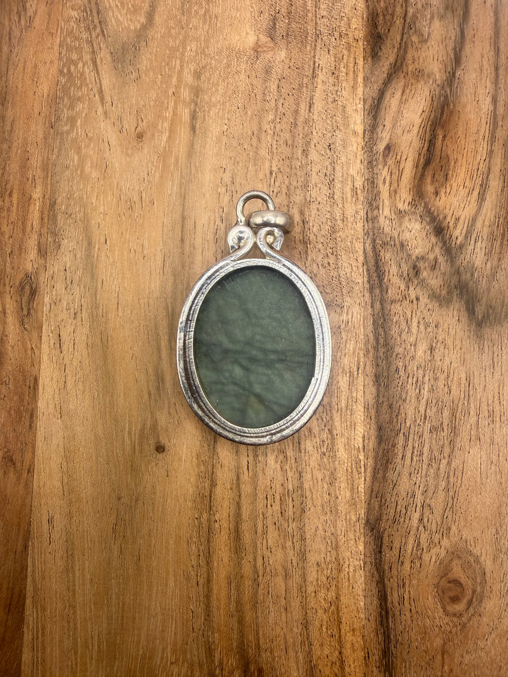 Sterling Silver Red Dichroic Glass Pendant