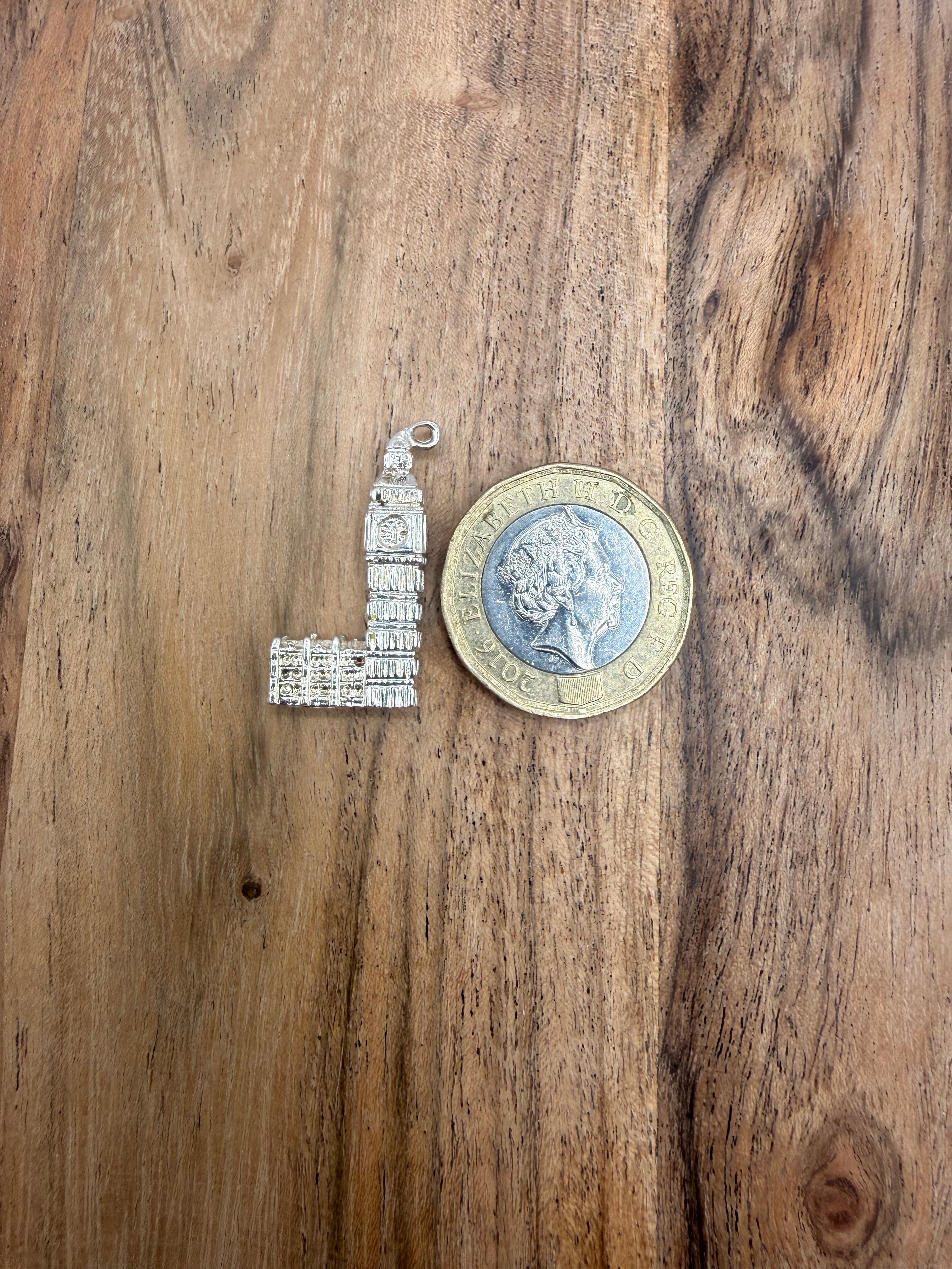 Sterling Silver Big Ben Charm
