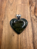 Large Labradorite Sterling Silver Pendant