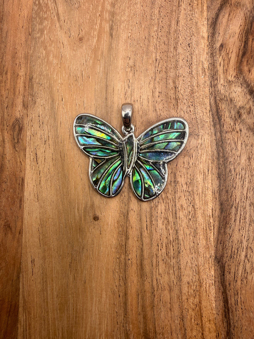Abalone Shell Butterfly Pendant