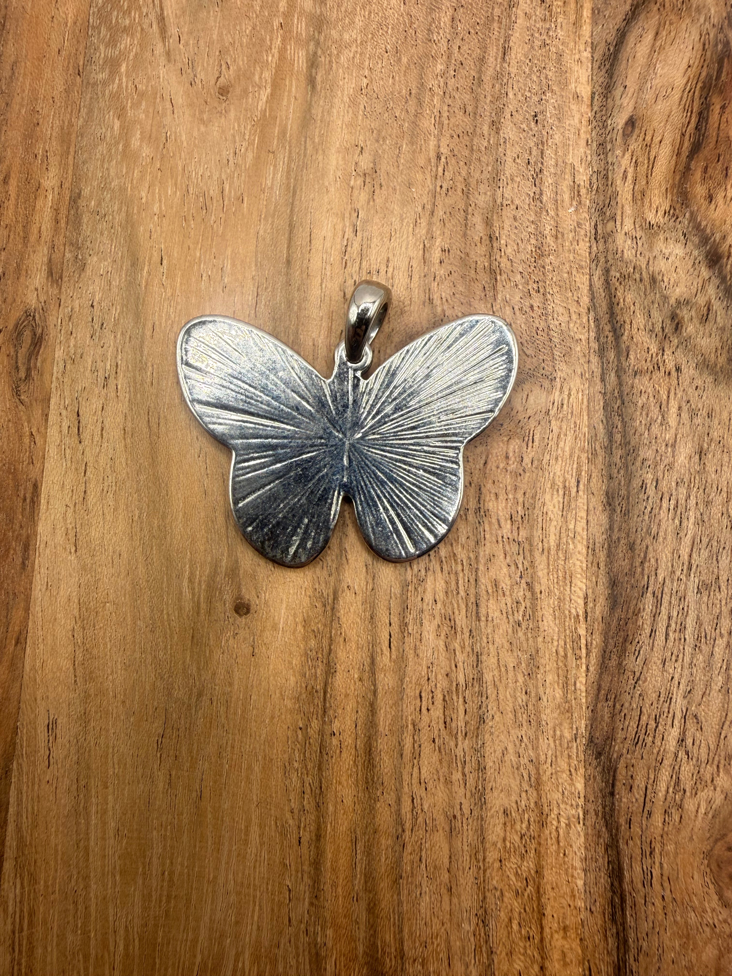 Abalone Shell Butterfly Pendant