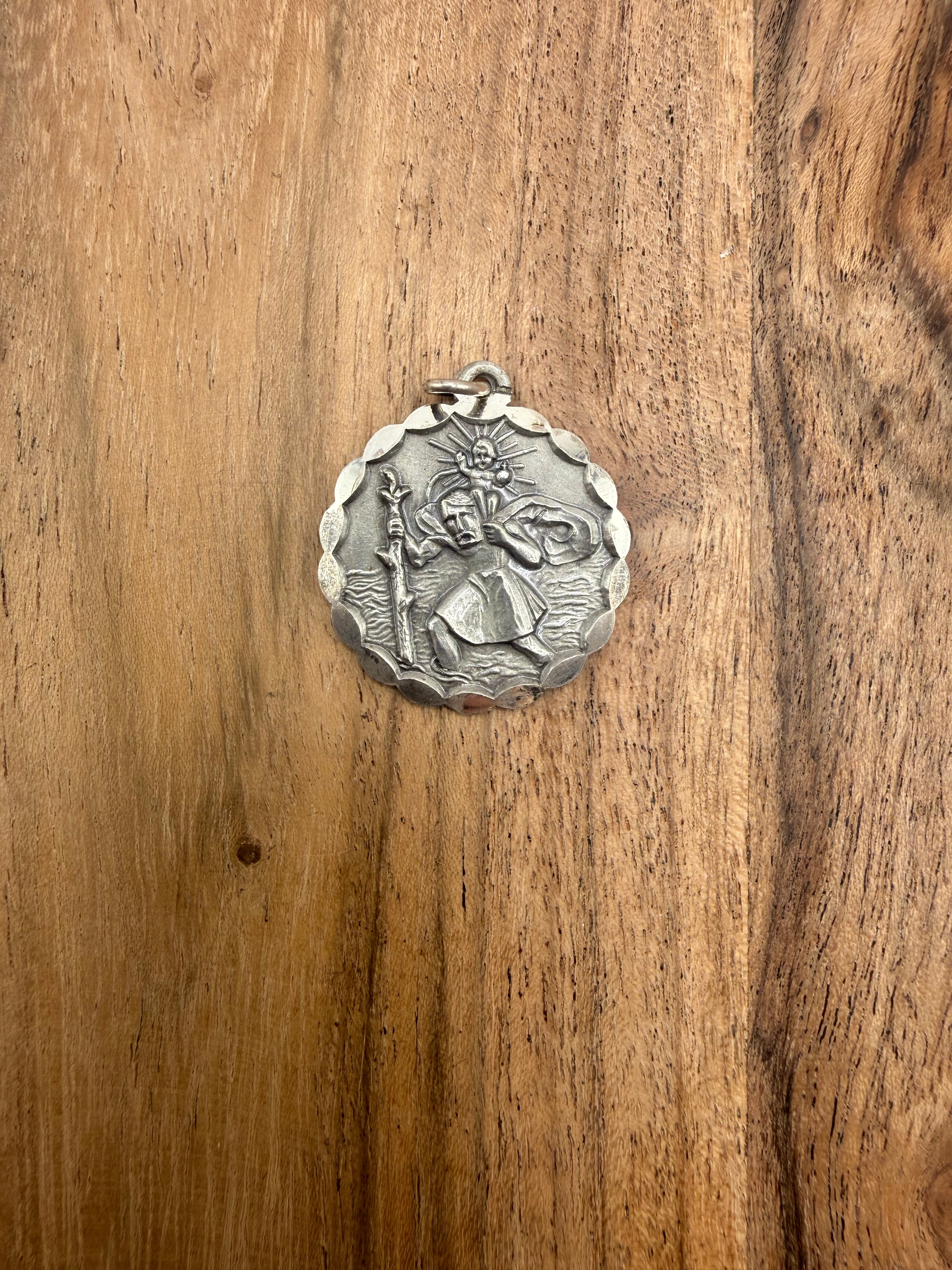 Georg Jensen Sterling Silver St Christopher Pendant
