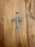 Large Sterling Silver Cross Pendant