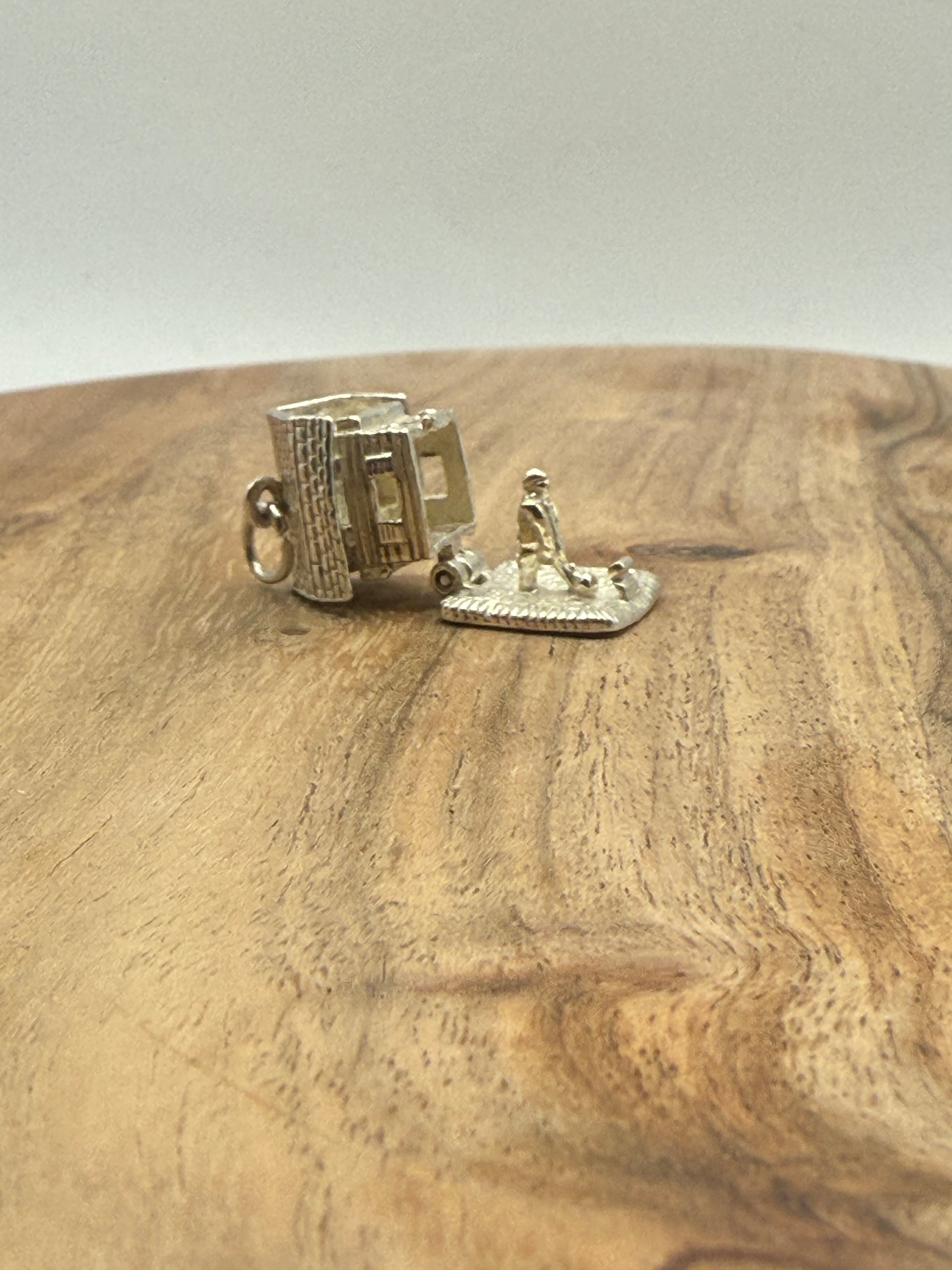 Sterling Silver Articulated House Charm