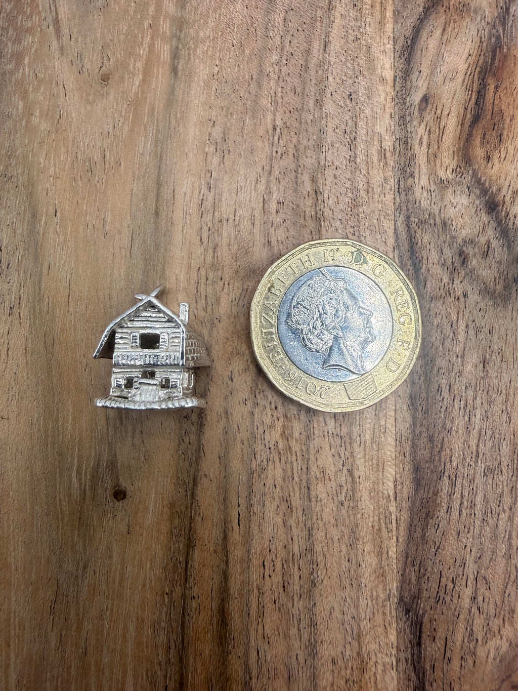 Sterling Silver Articulated House Charm