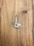 Sterling Silver Articulated Church Charm
