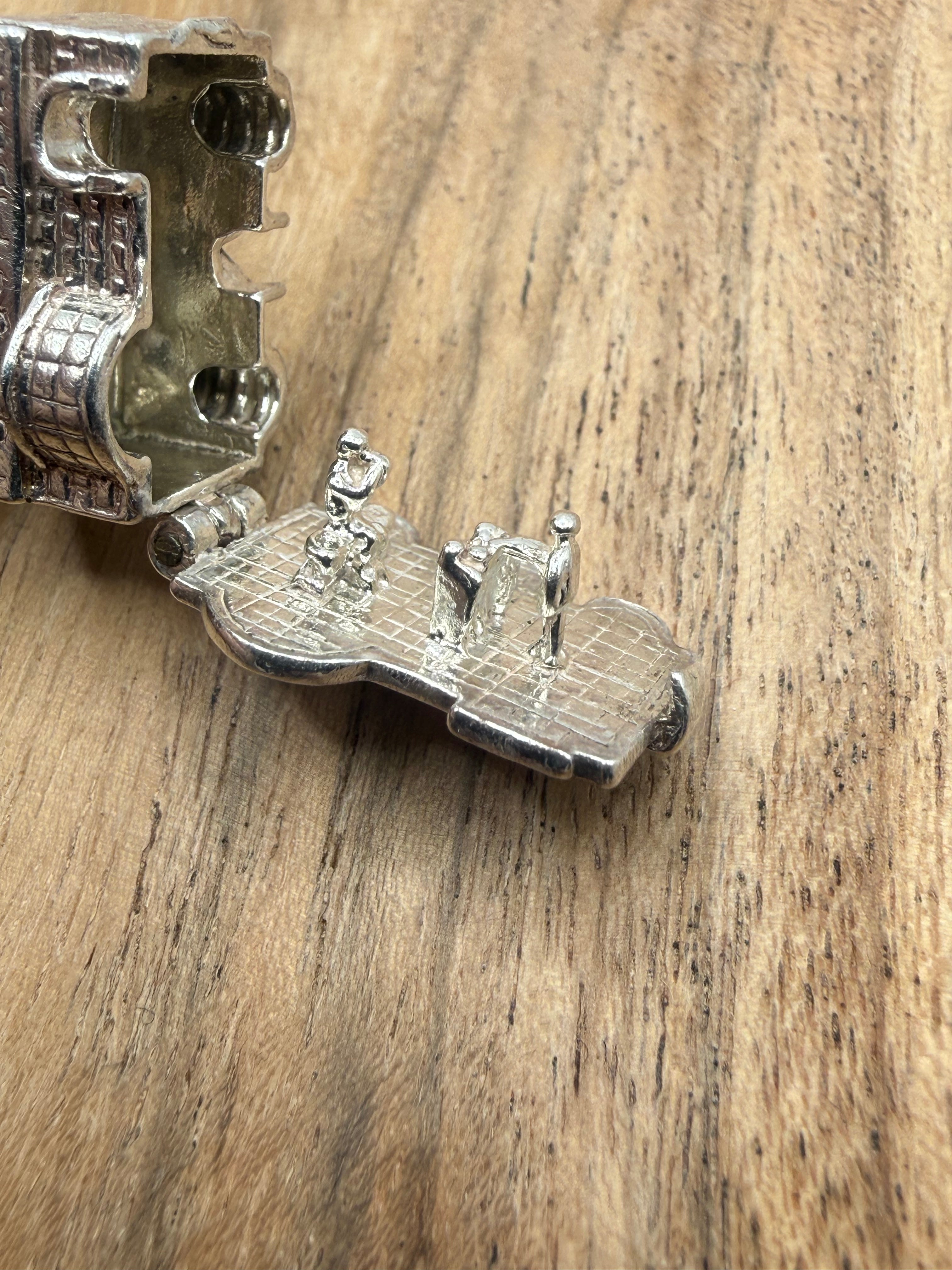 Sterling Silver Articulated Country Pub Charm