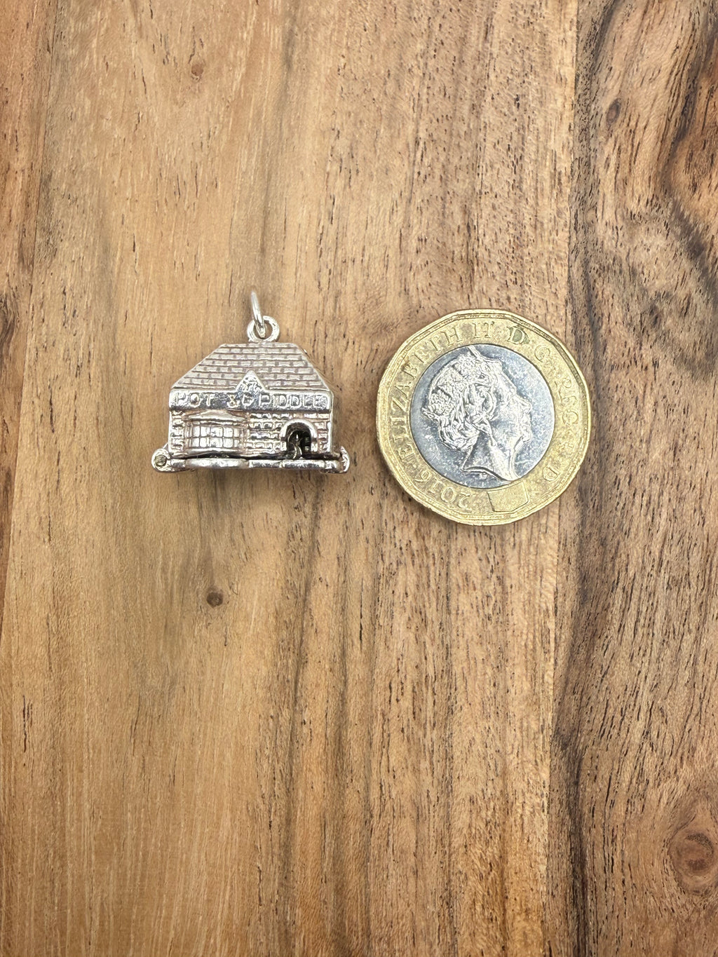 Sterling Silver Articulated Country Pub Charm