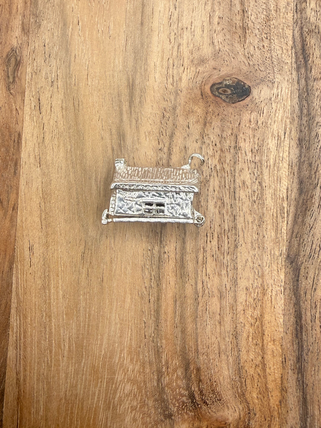Sterling Silver Articulated House Charm
