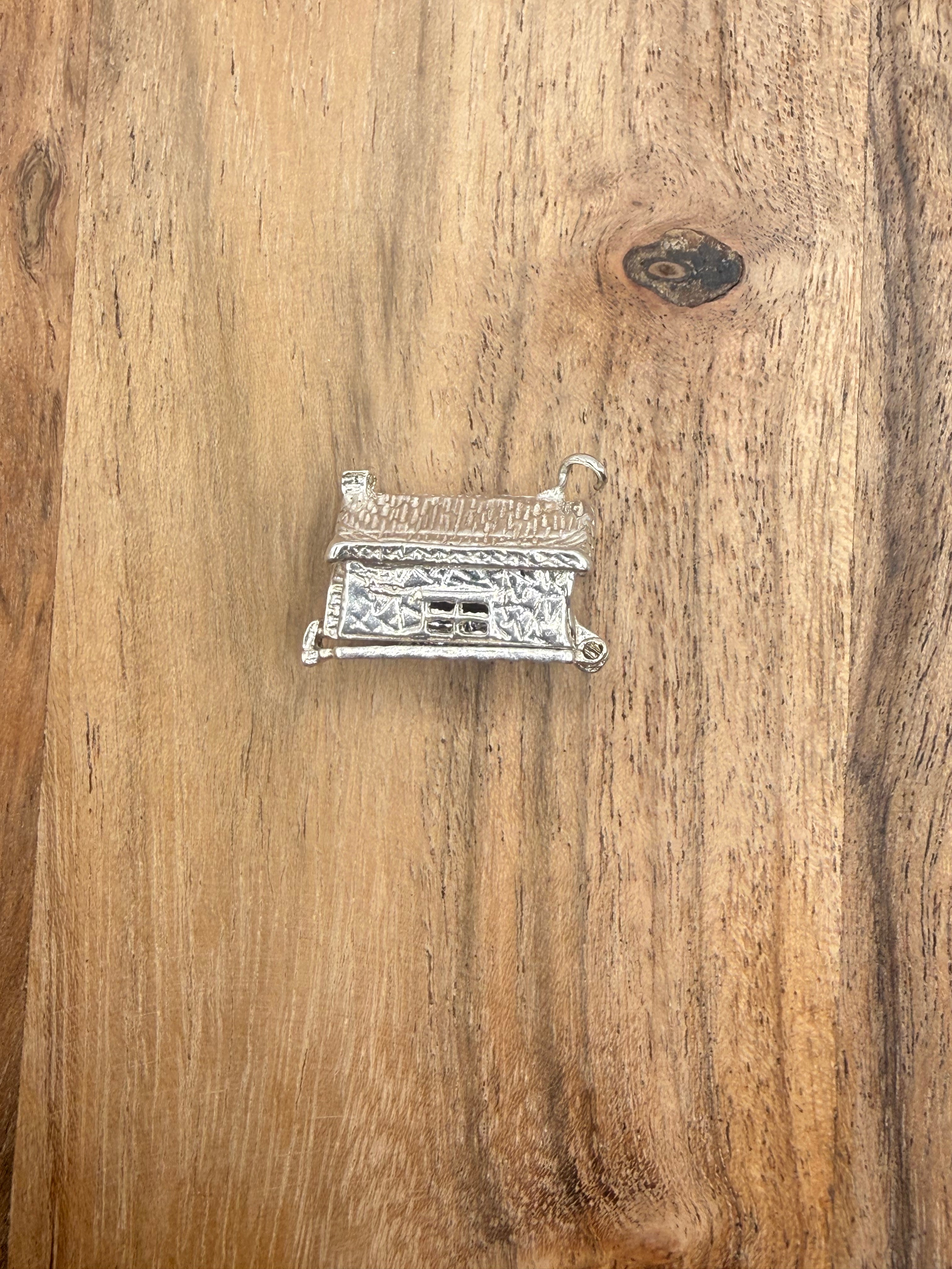 Sterling Silver Articulated House Charm