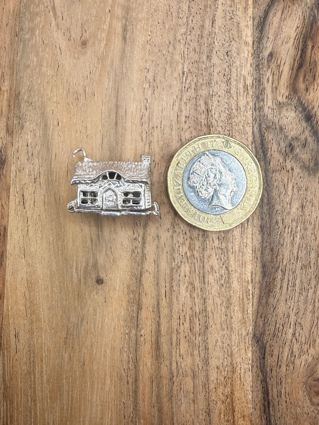 Sterling Silver Articulated House Charm