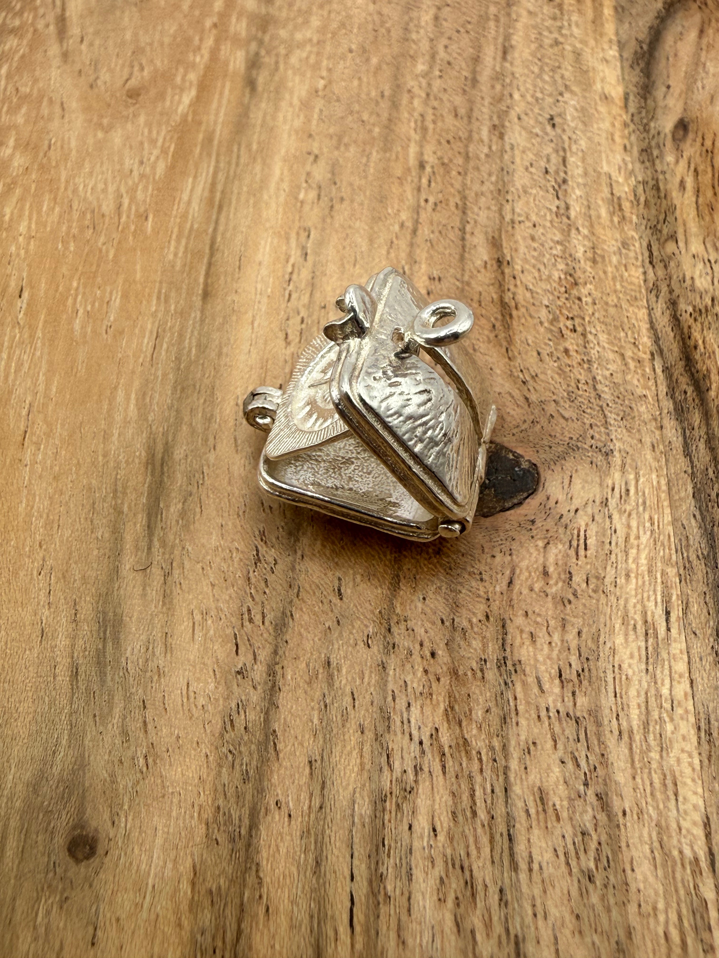 Sterling Silver Articulated Compass Charm