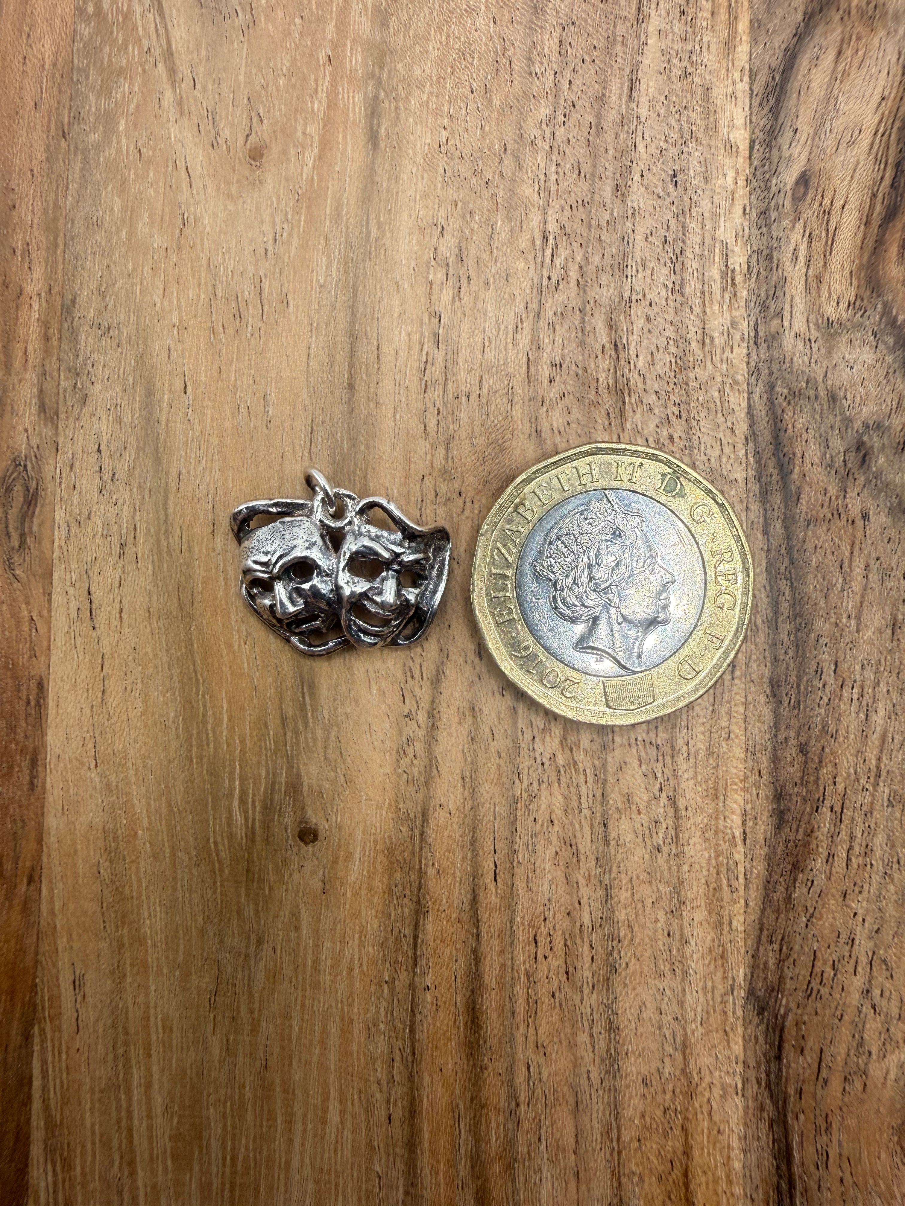 Sterling Silver Theatre Mask Charm