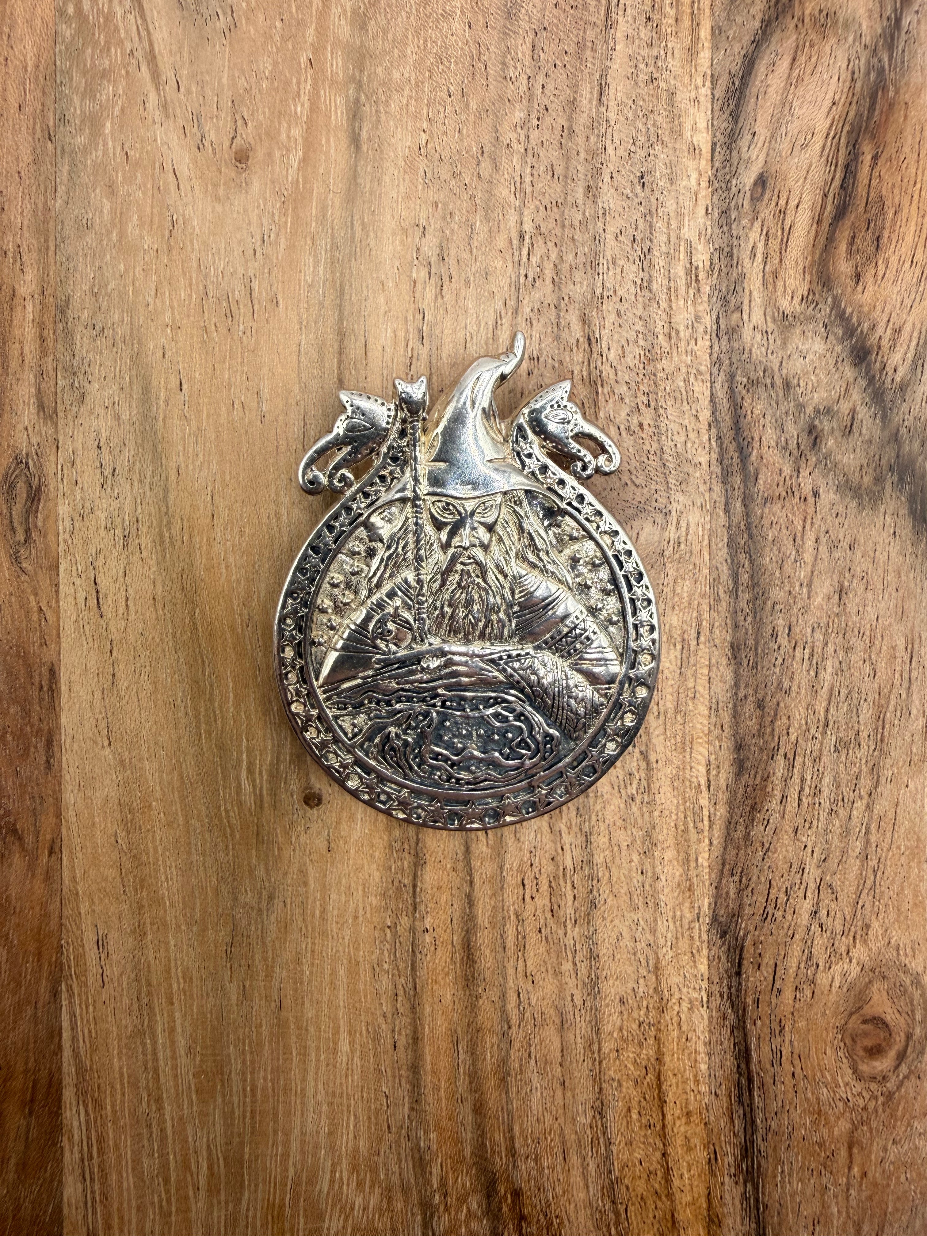 Sterling Silver Wizard Pendant