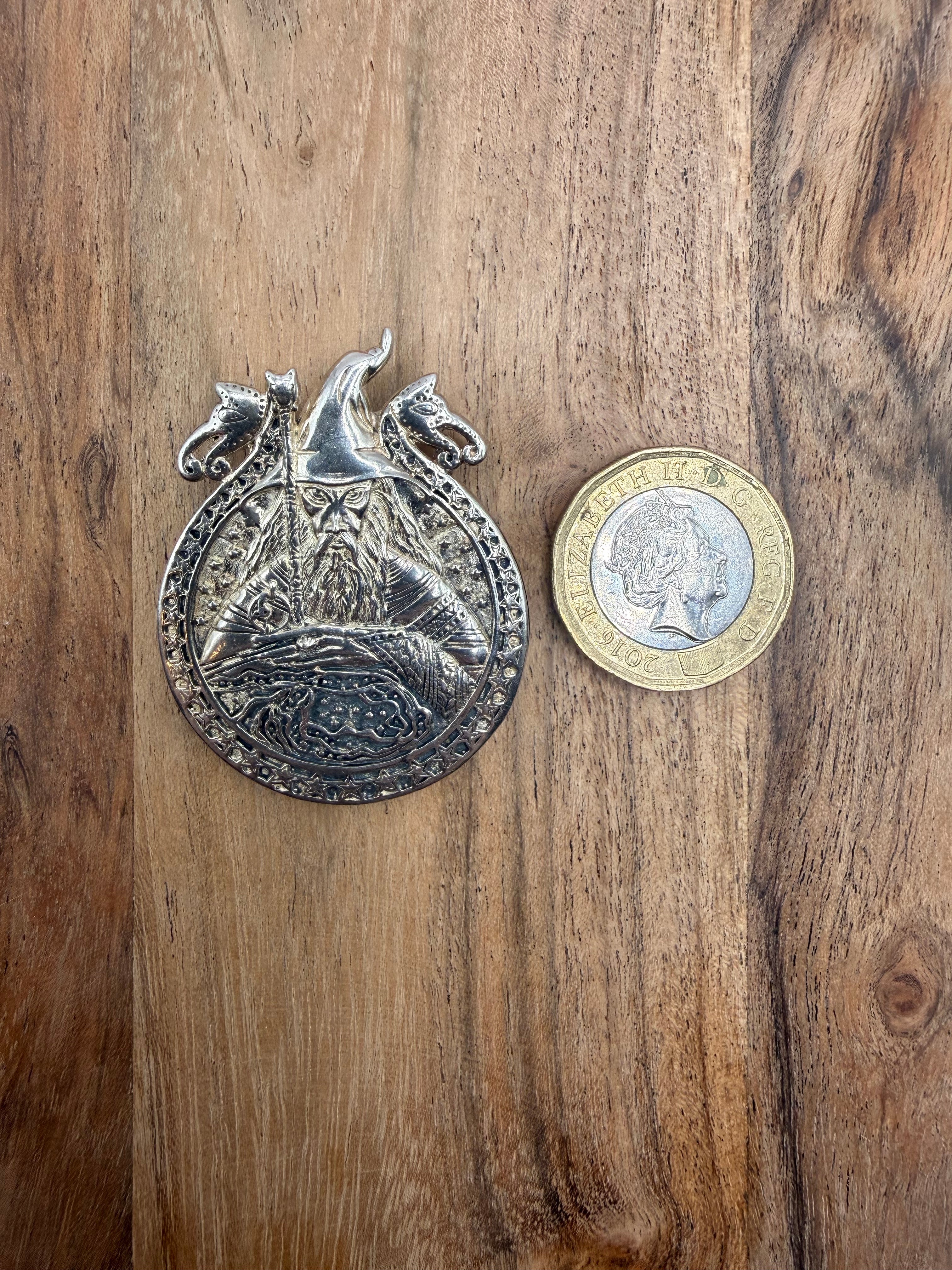Sterling Silver Wizard Pendant
