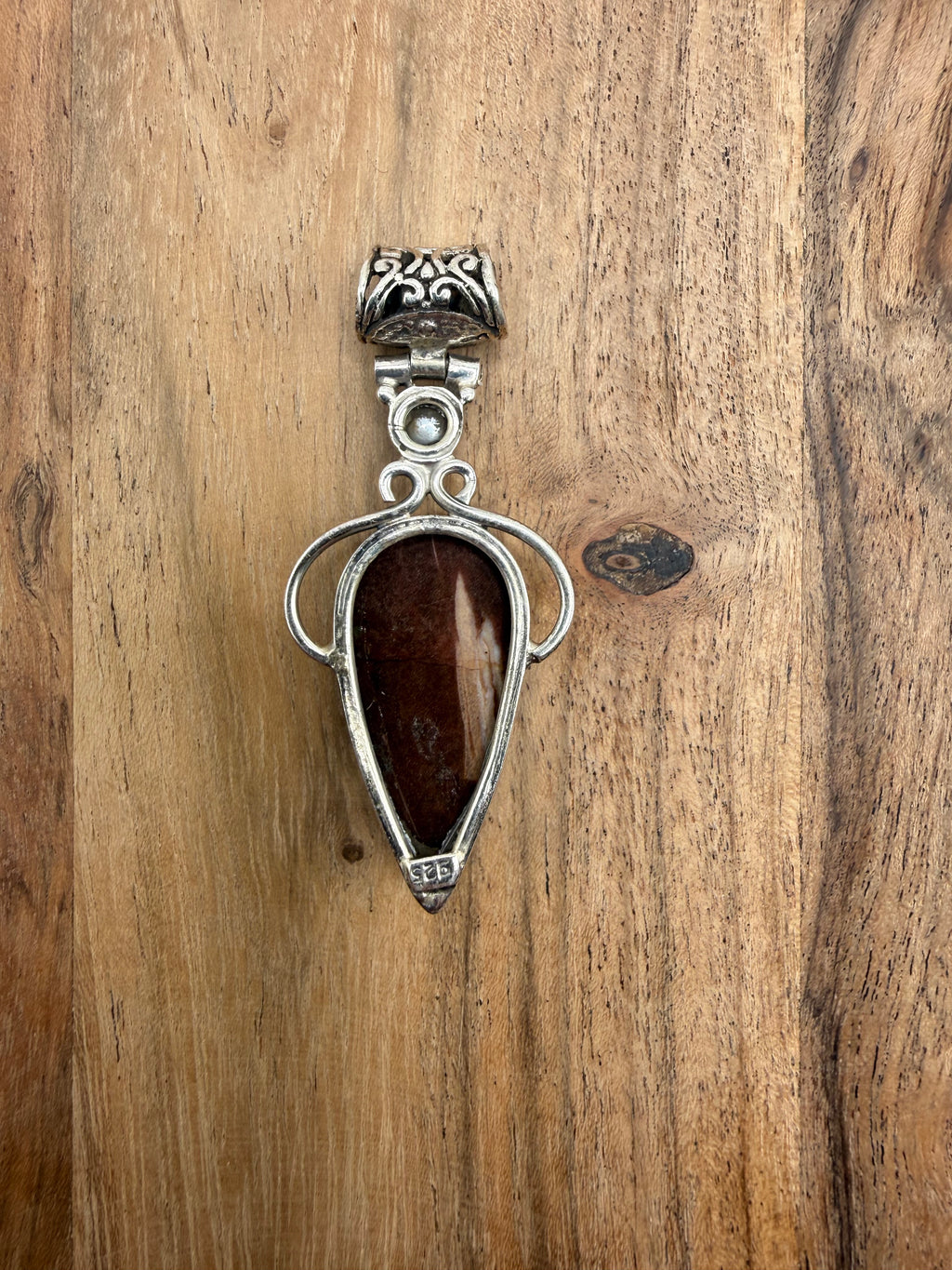 Sterling Silver Jasper Pendant