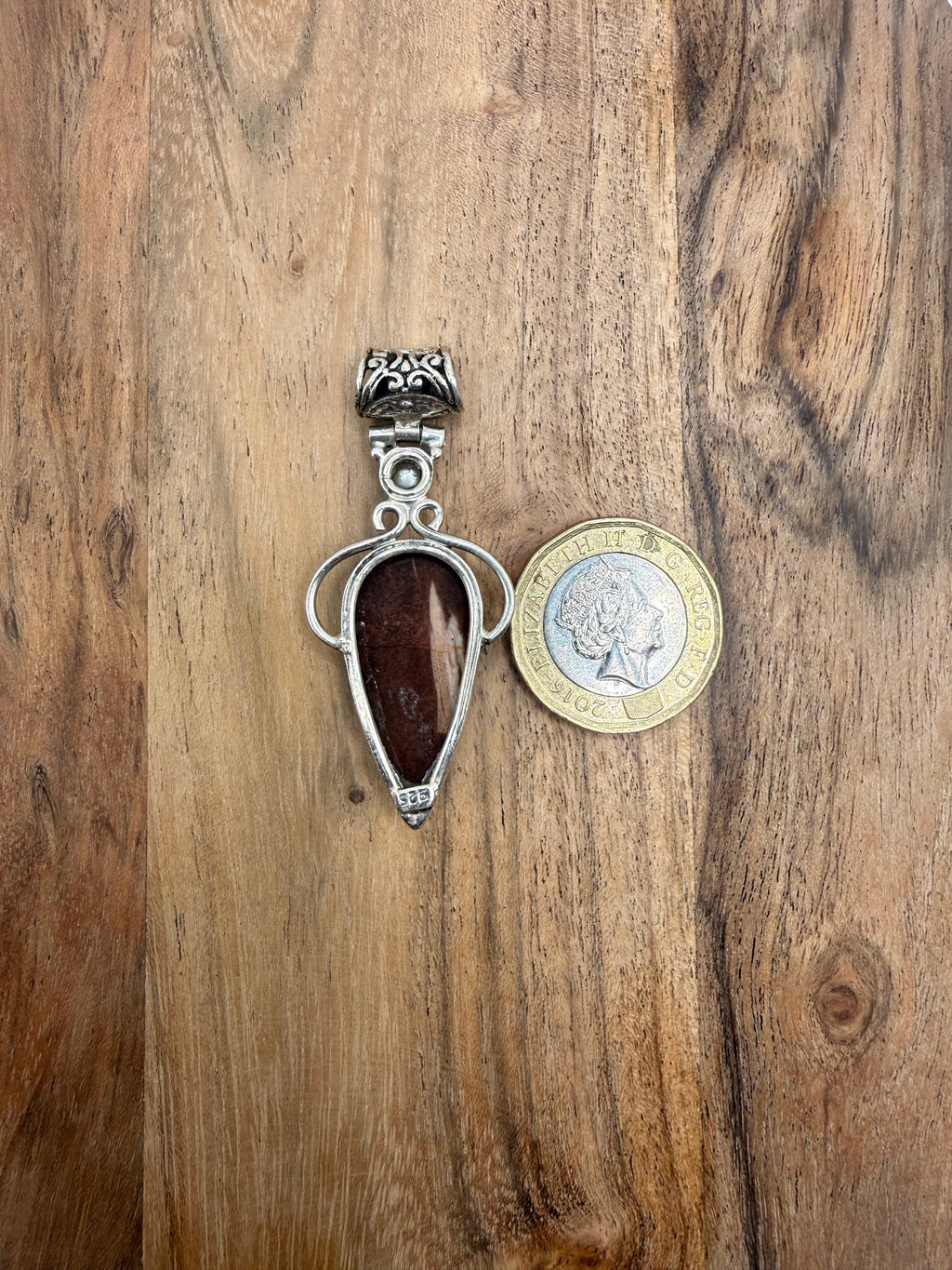 Sterling Silver Jasper Pendant