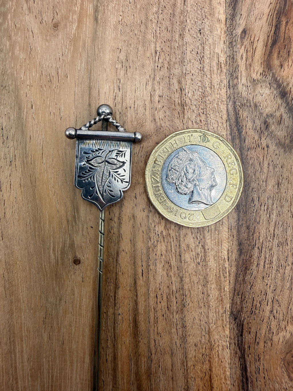 Antique Victorian Sterling Silver Stick Pin