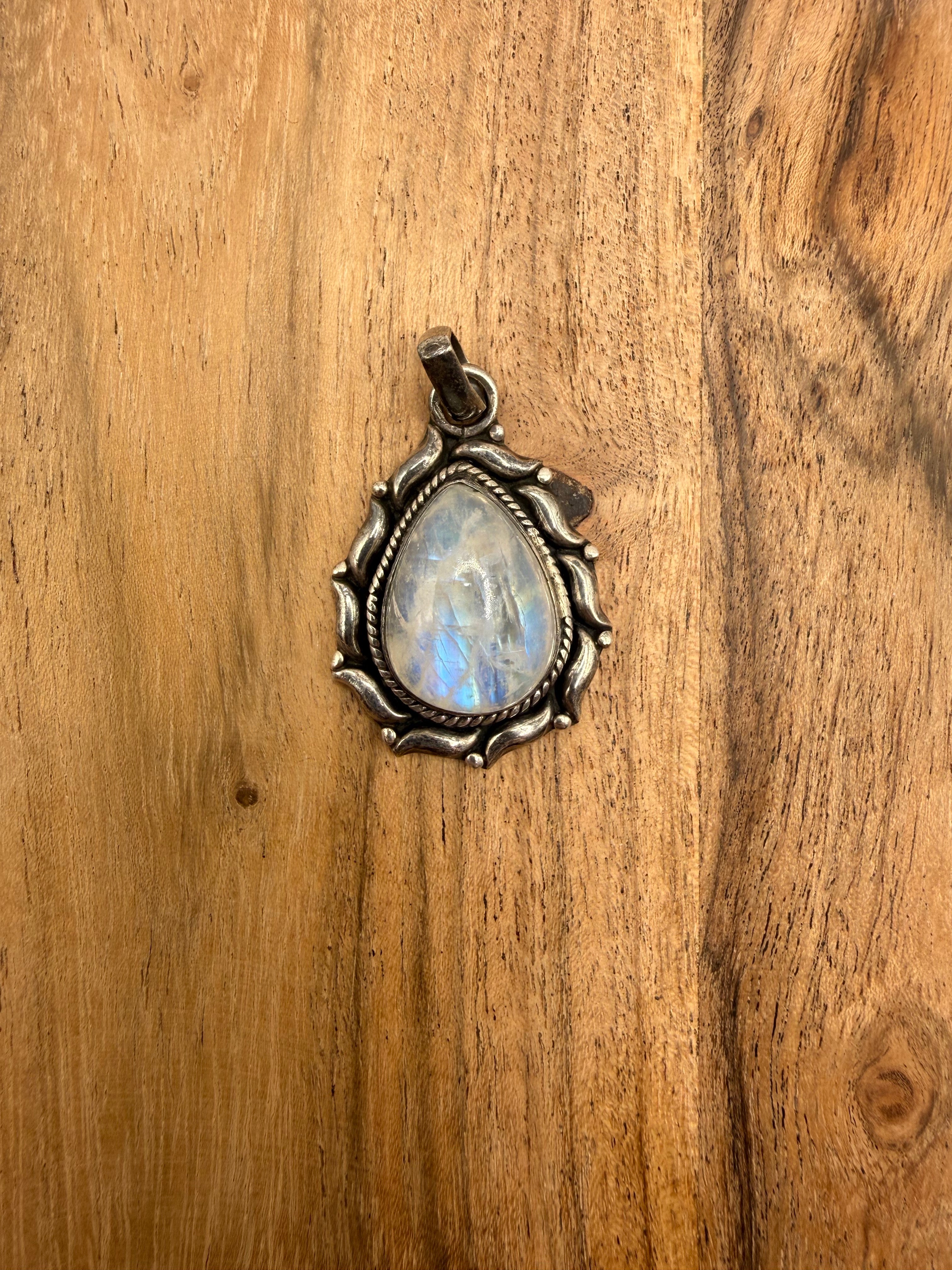 Sterling Silver Moonstone Pendant