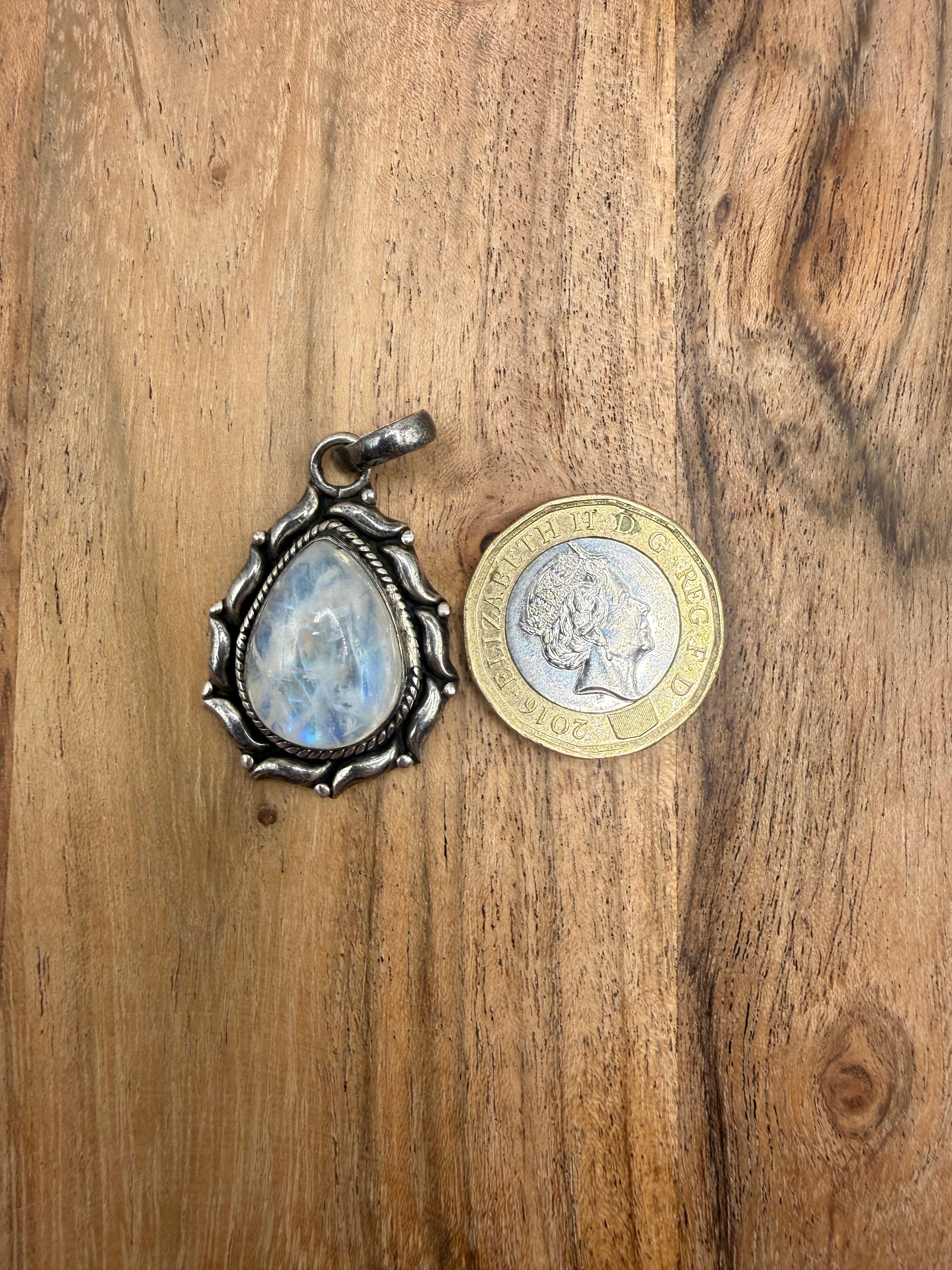 Sterling Silver Moonstone Pendant