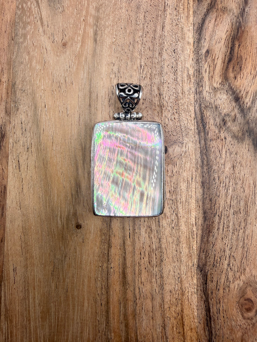 Sterling Silver Mother of Pearl Pendant