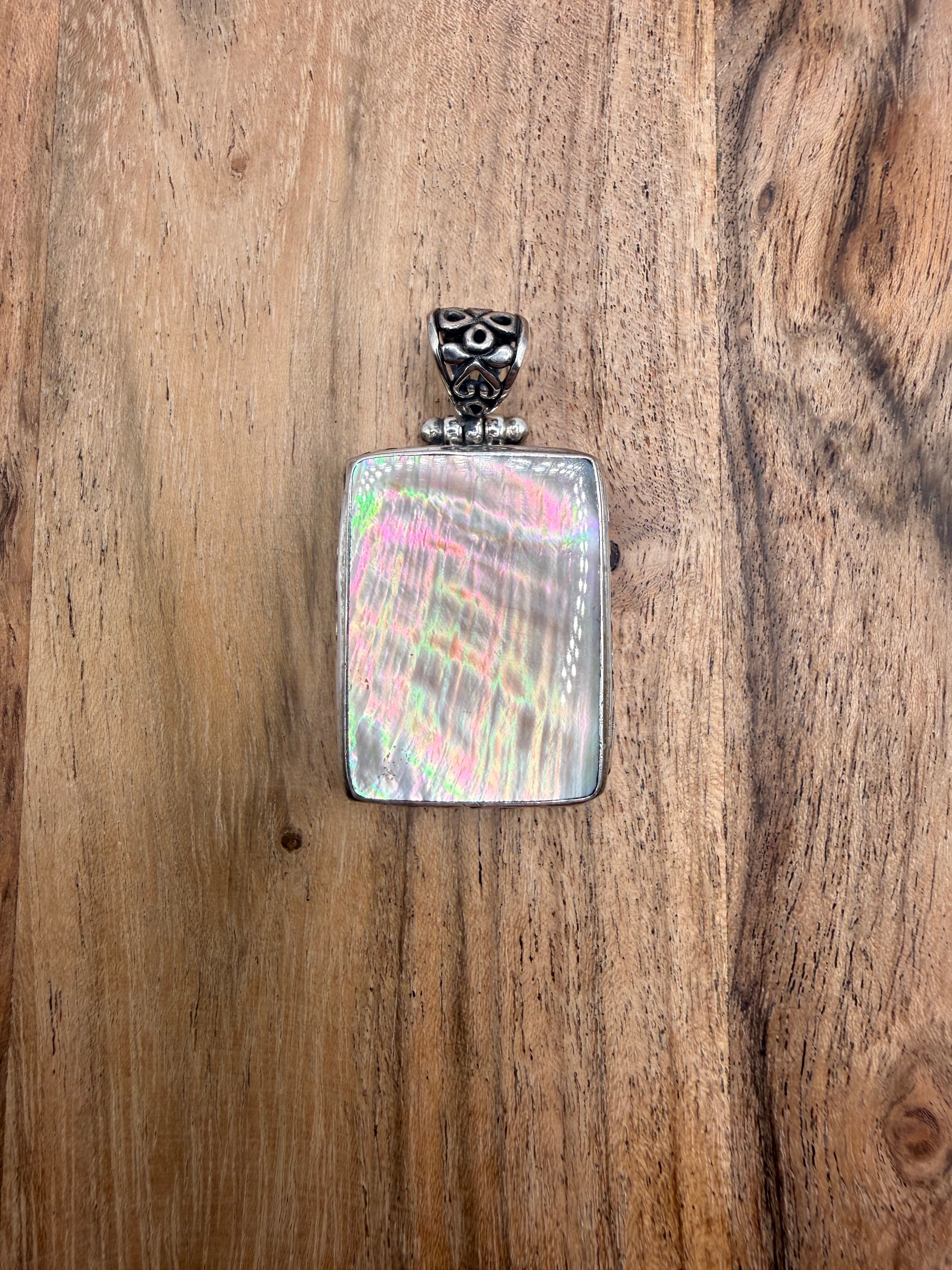 Sterling Silver Mother of Pearl Pendant