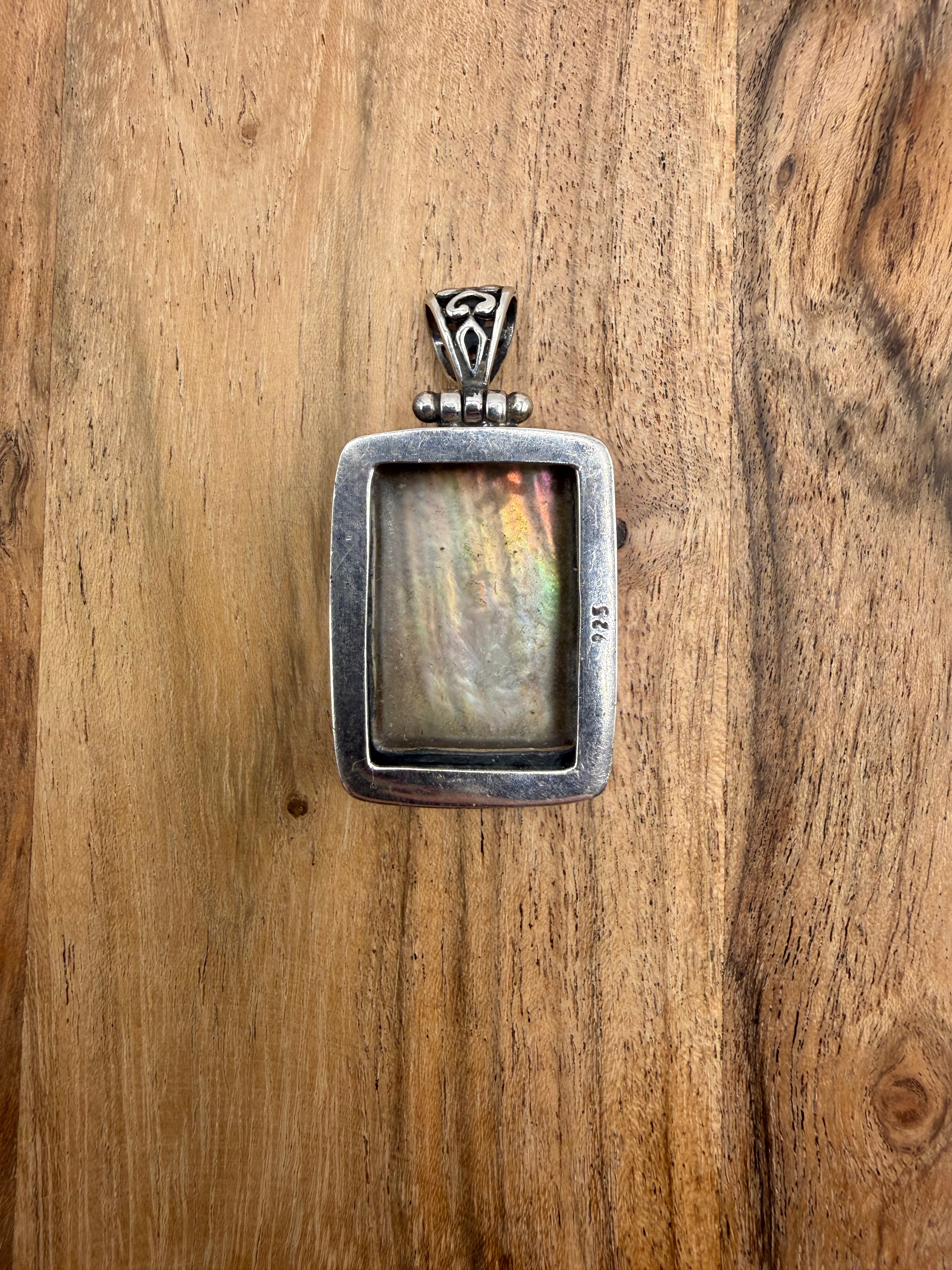 Sterling Silver Mother of Pearl Pendant