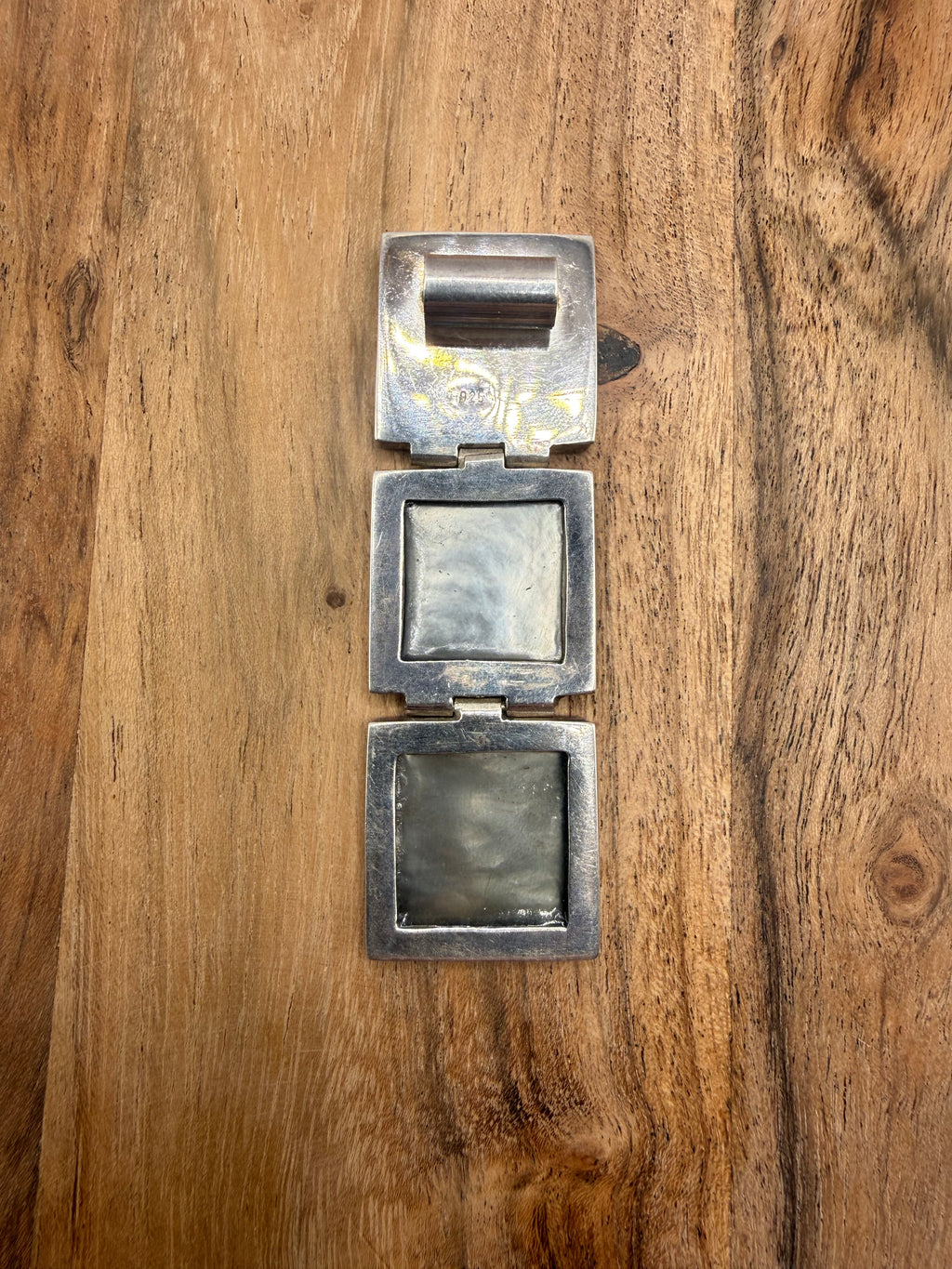 Sterling Silver Mother of Pearl Triple Pendant