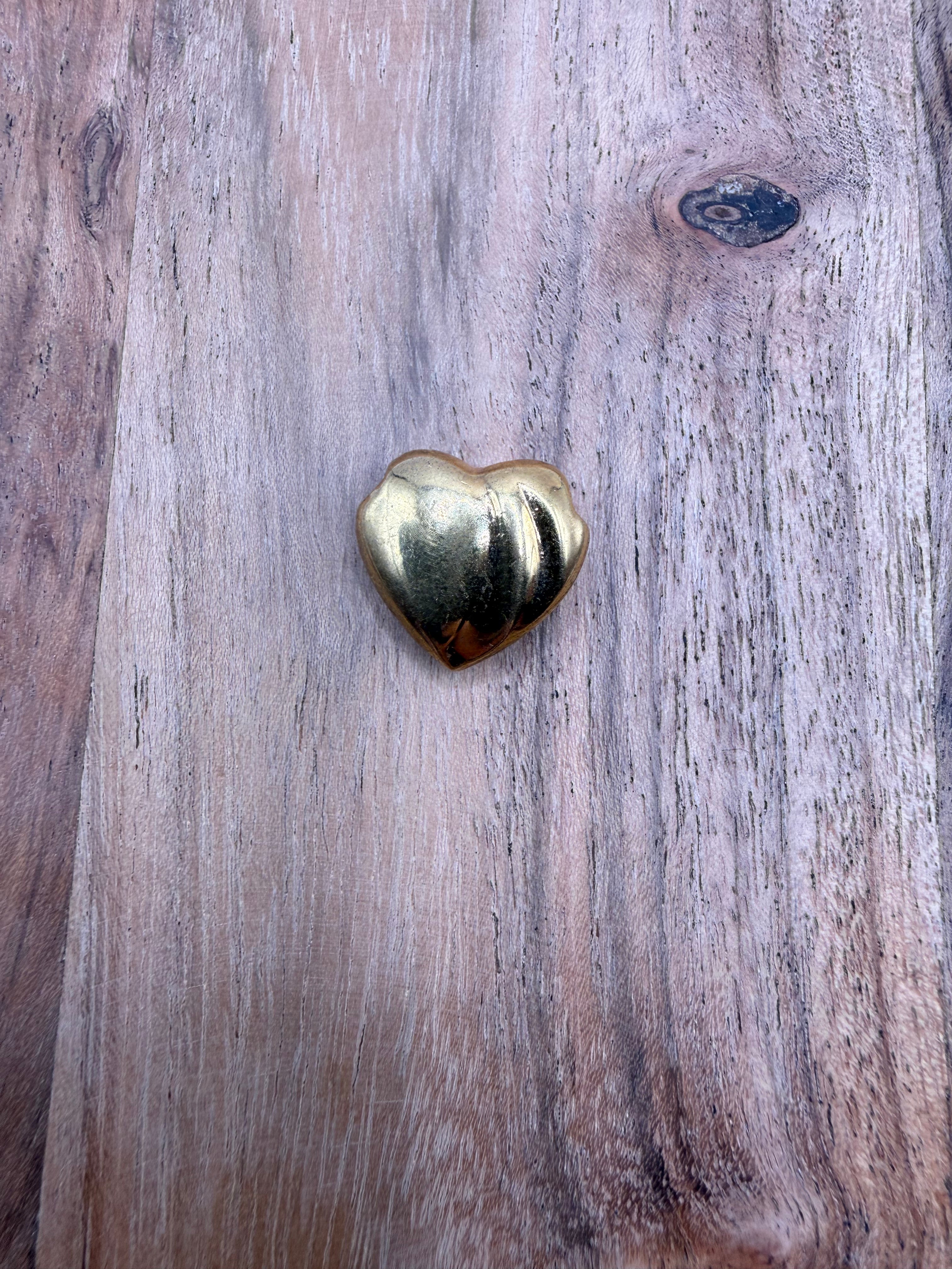 Gold Tone Heart Charm