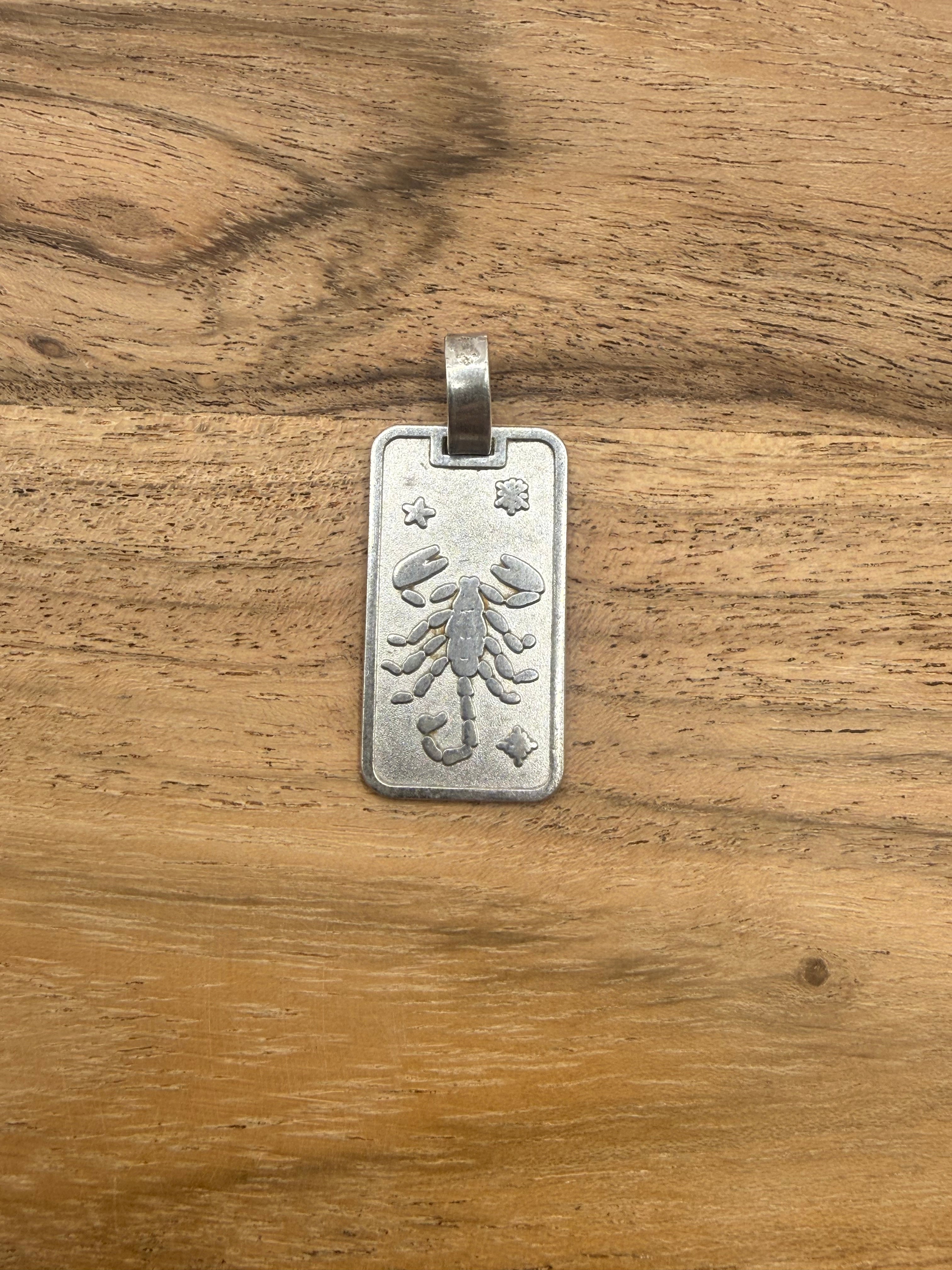 Sterling Silver Scorpio Pendant