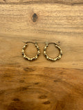 Gold on Sterling Silver Hoop Earrings