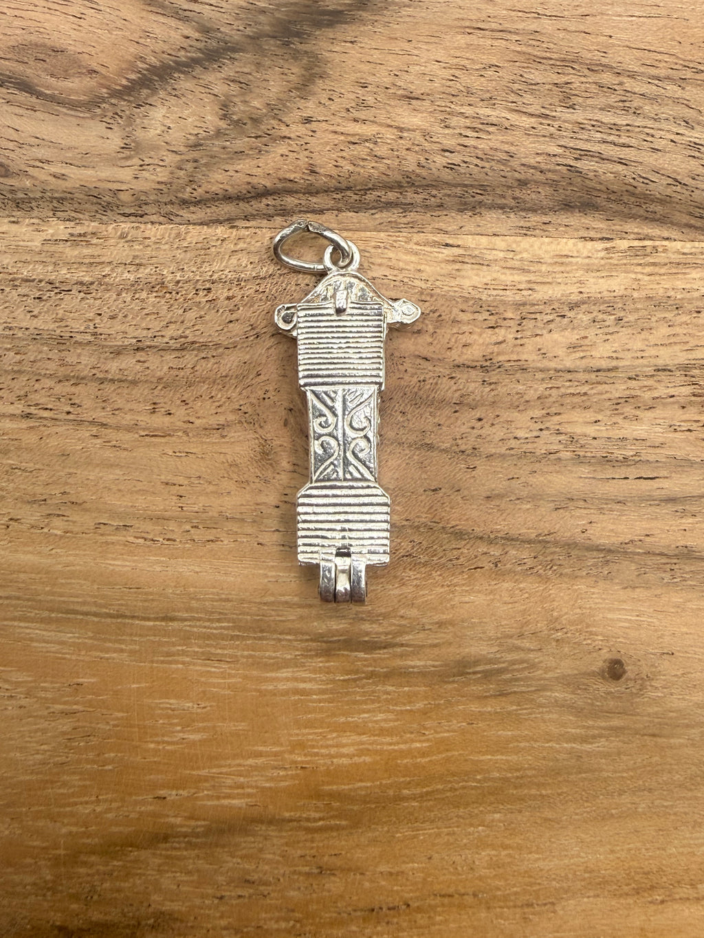 Sterling Silver Articulated Grandfather Clock Charm