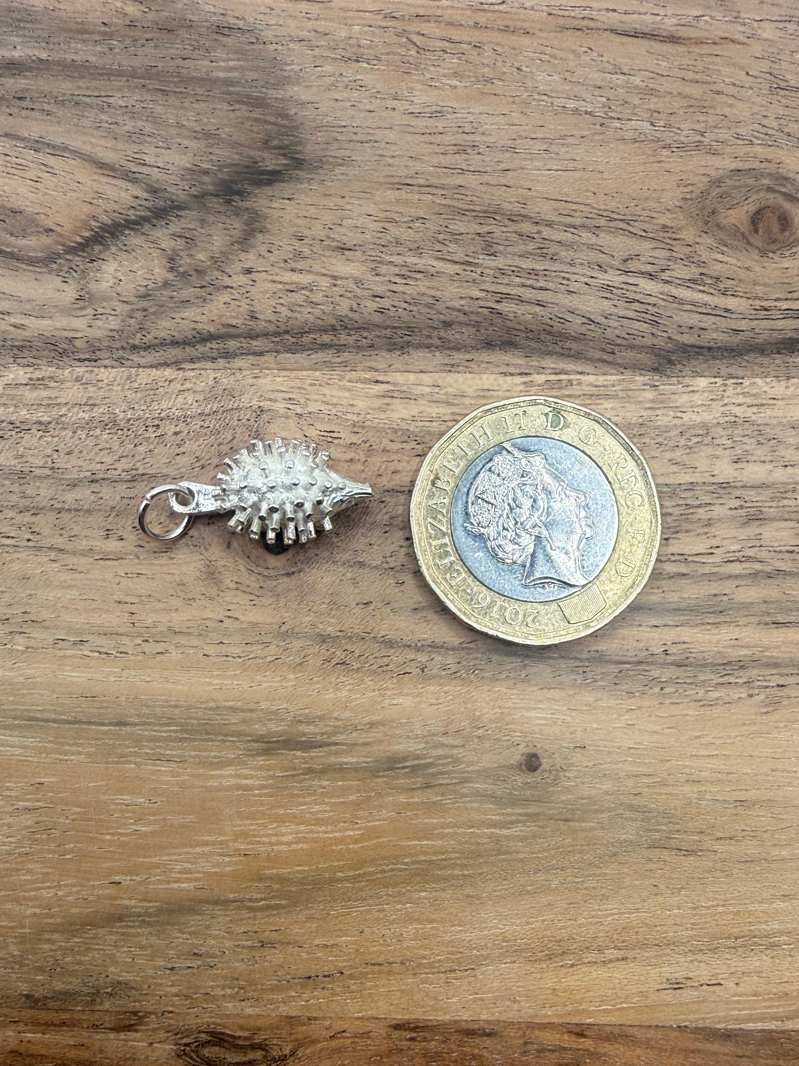 Sterling Silver Hedgehog Charm