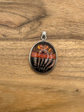 Sterling Silver Dichroic Glass Pendant